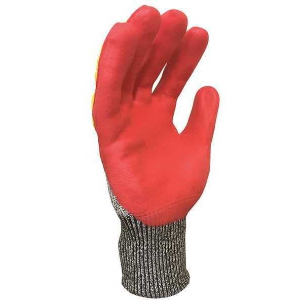 Guantes Condor Hi-Vis Cut Resistant Impact Coated, Nivel de corte 3, 13 ga, Gris/Amarillo, 3XL - 53GM90.