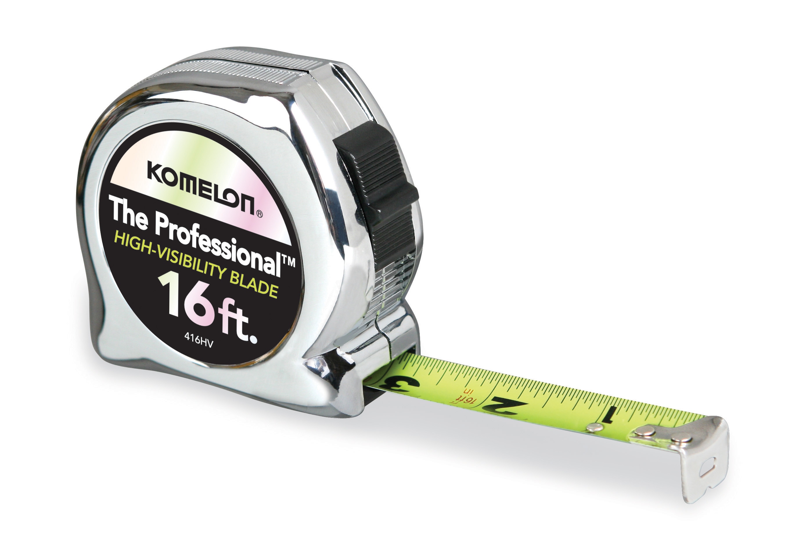 Cinta métrica Komelon Chrome Professional de 16 pies L416