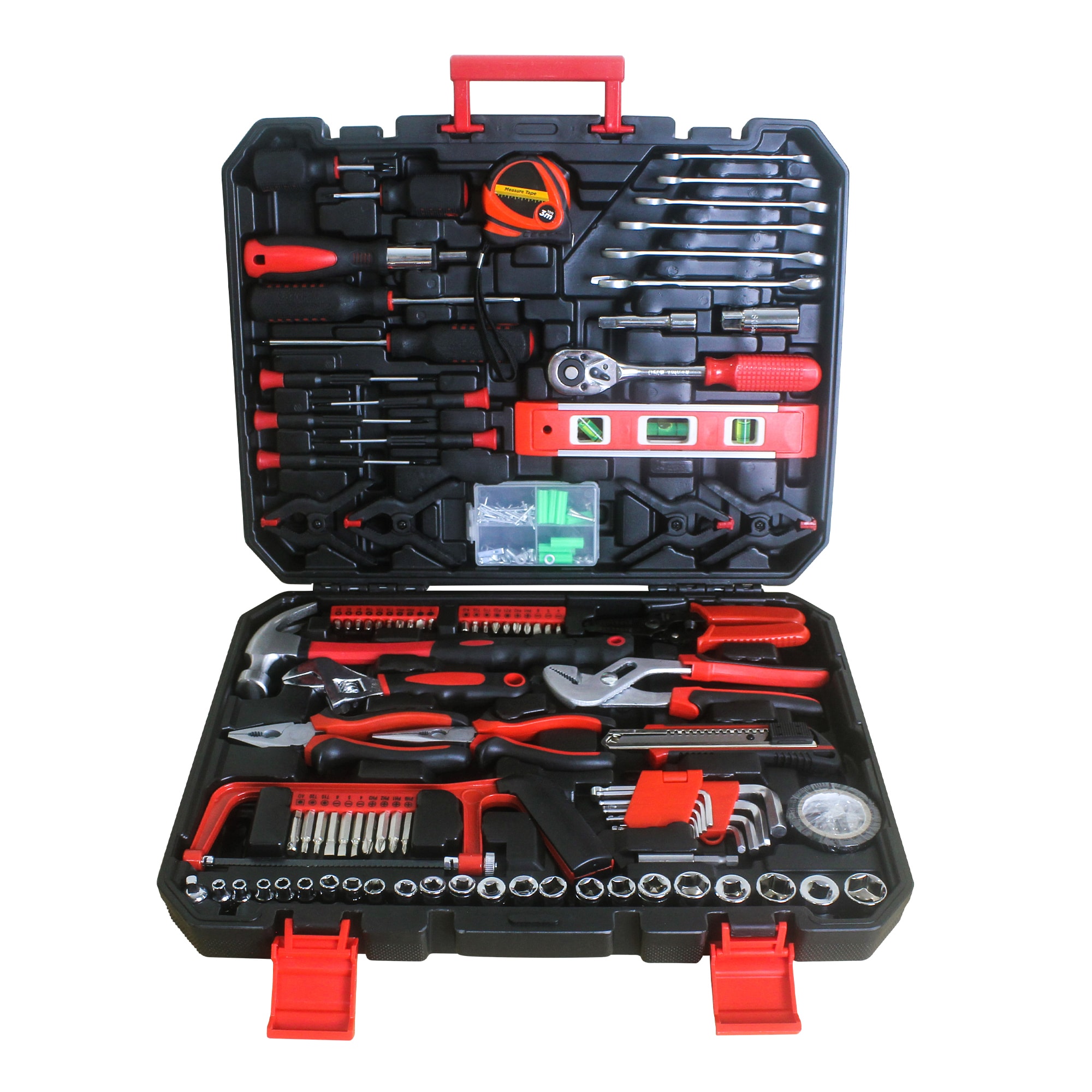 Juego de herramientas mecánicas LETILY 238 piezas estándar (SAE) y métricas cromadas con estuche resistente modelo WOXCPXB8