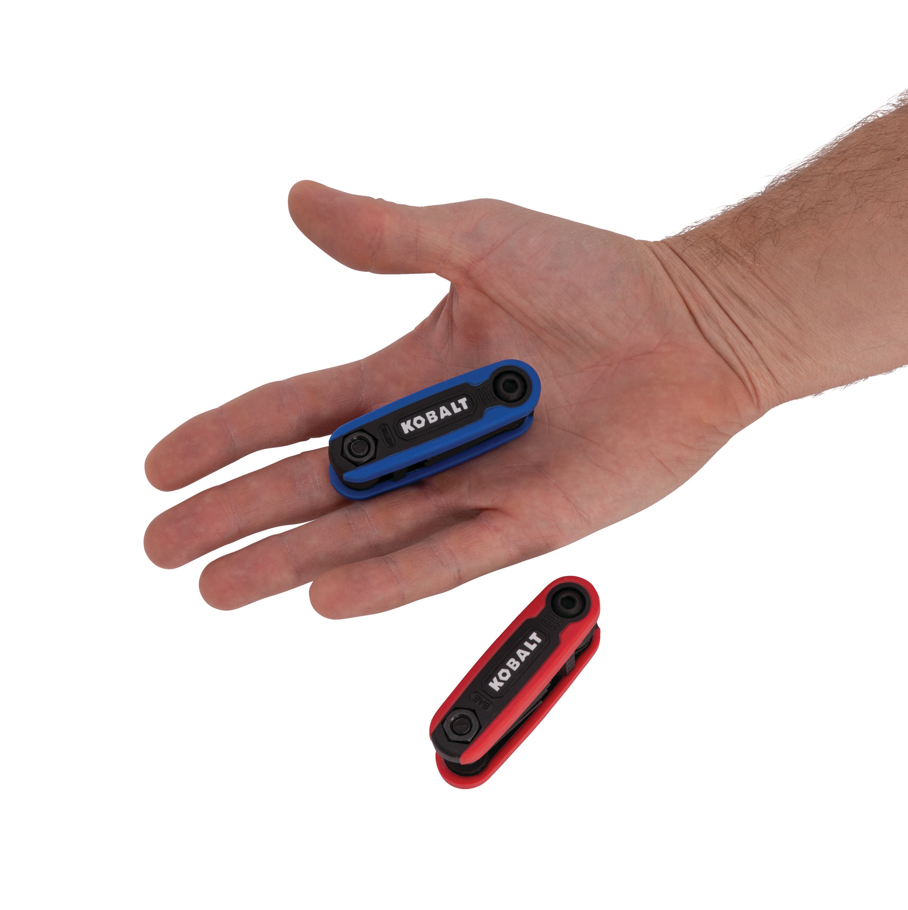 Juego de llaves hexagonales Kobalt surtidas estándar (SAE) y métricas combinadas de 17 piezas, modelo 53318.
