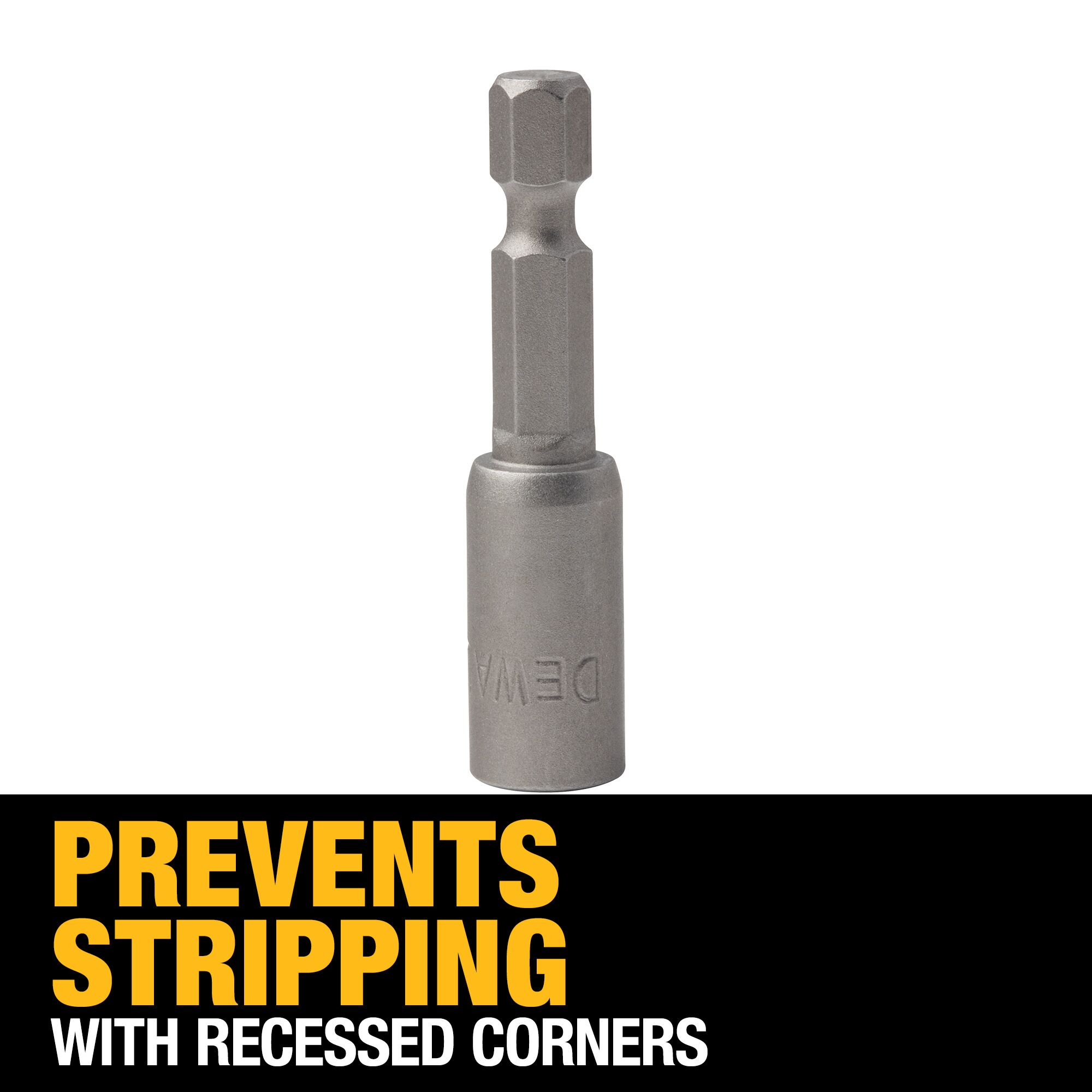 Destornillador para tuerca hexagonal DEWALT 1/4 pulgadas x 1-7/8 pulgadas modelo DW2218