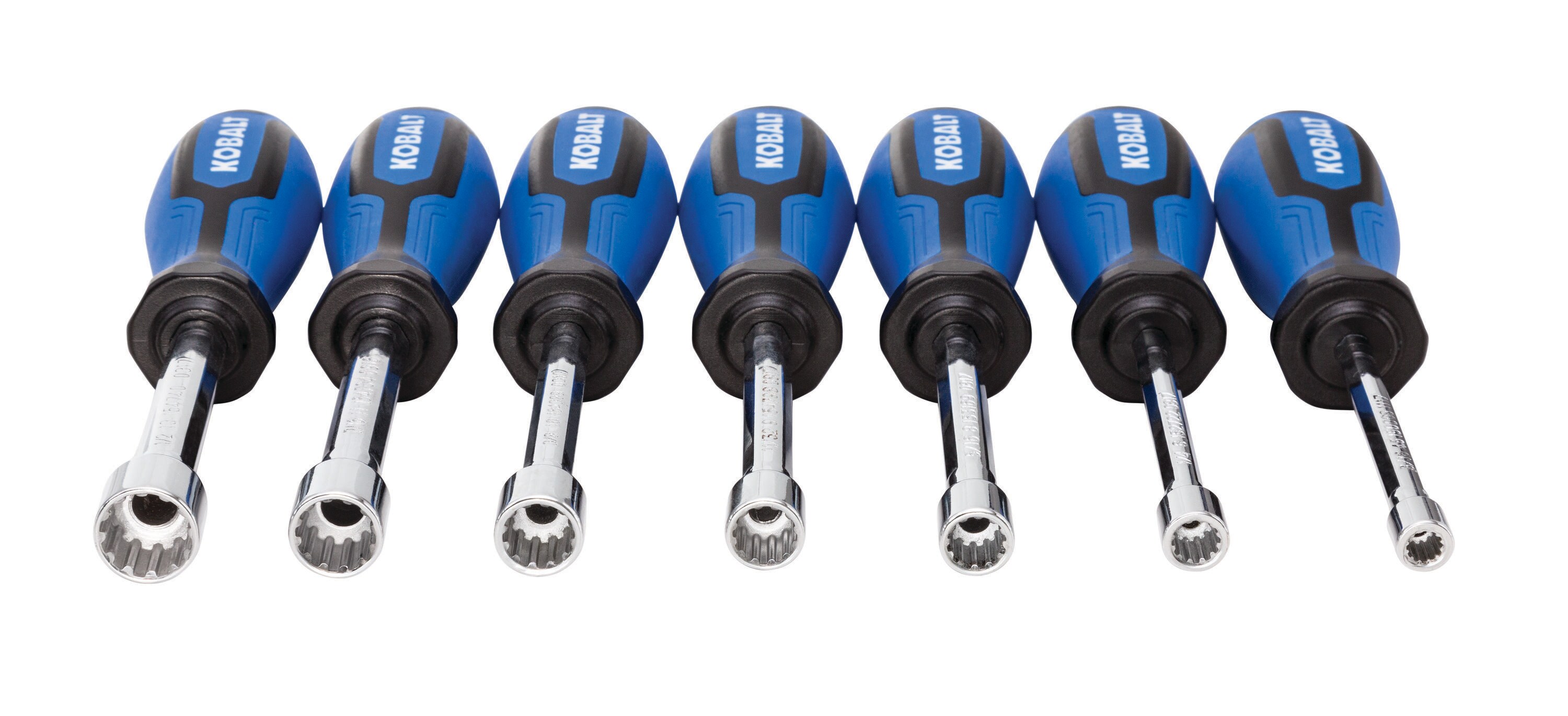 Set de 7 llaves de tuercas Kobalt Spline, SAE y métricas, modelo 87050