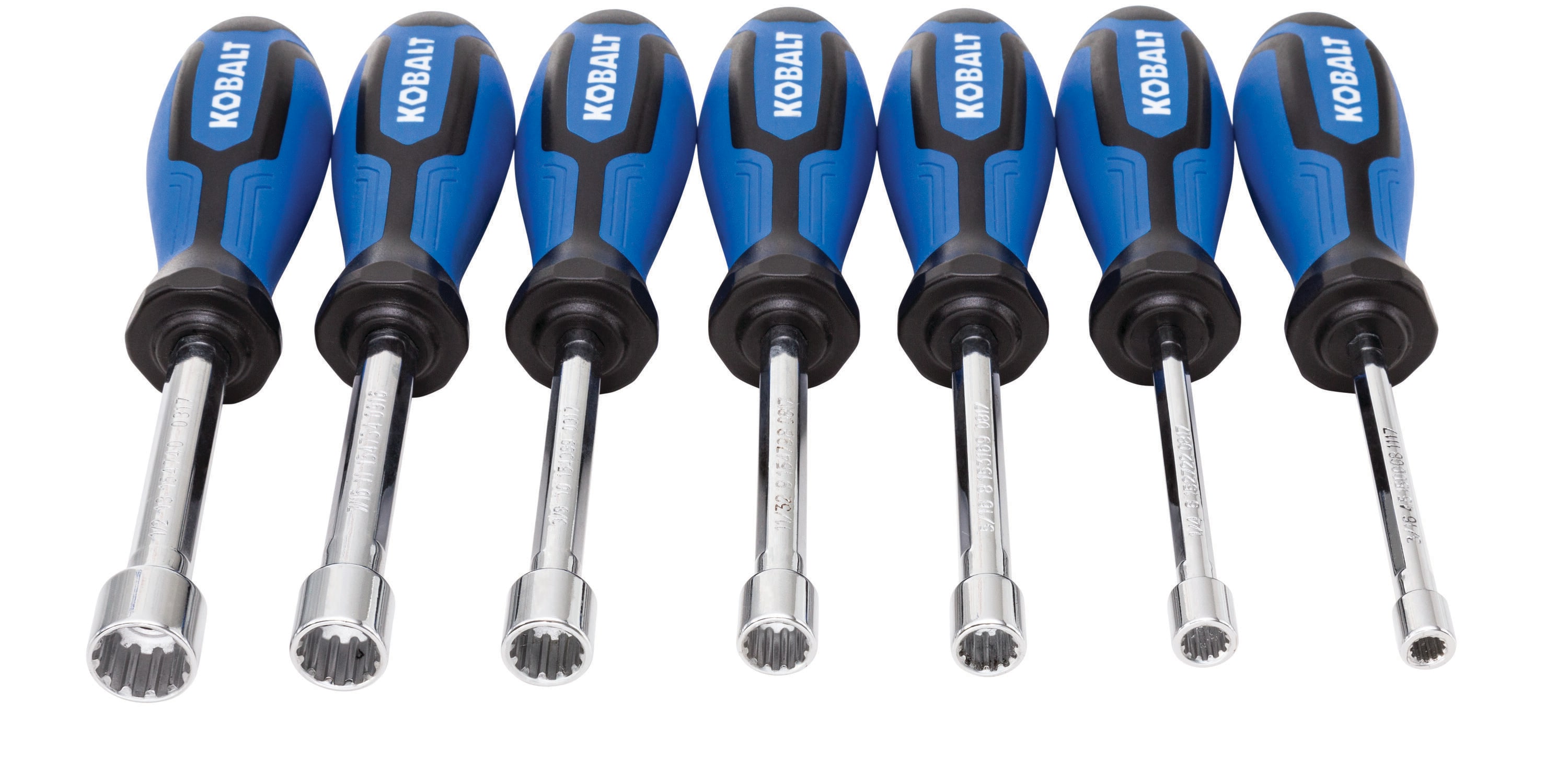 Set de 7 llaves de tuercas Kobalt Spline, SAE y métricas, modelo 87050