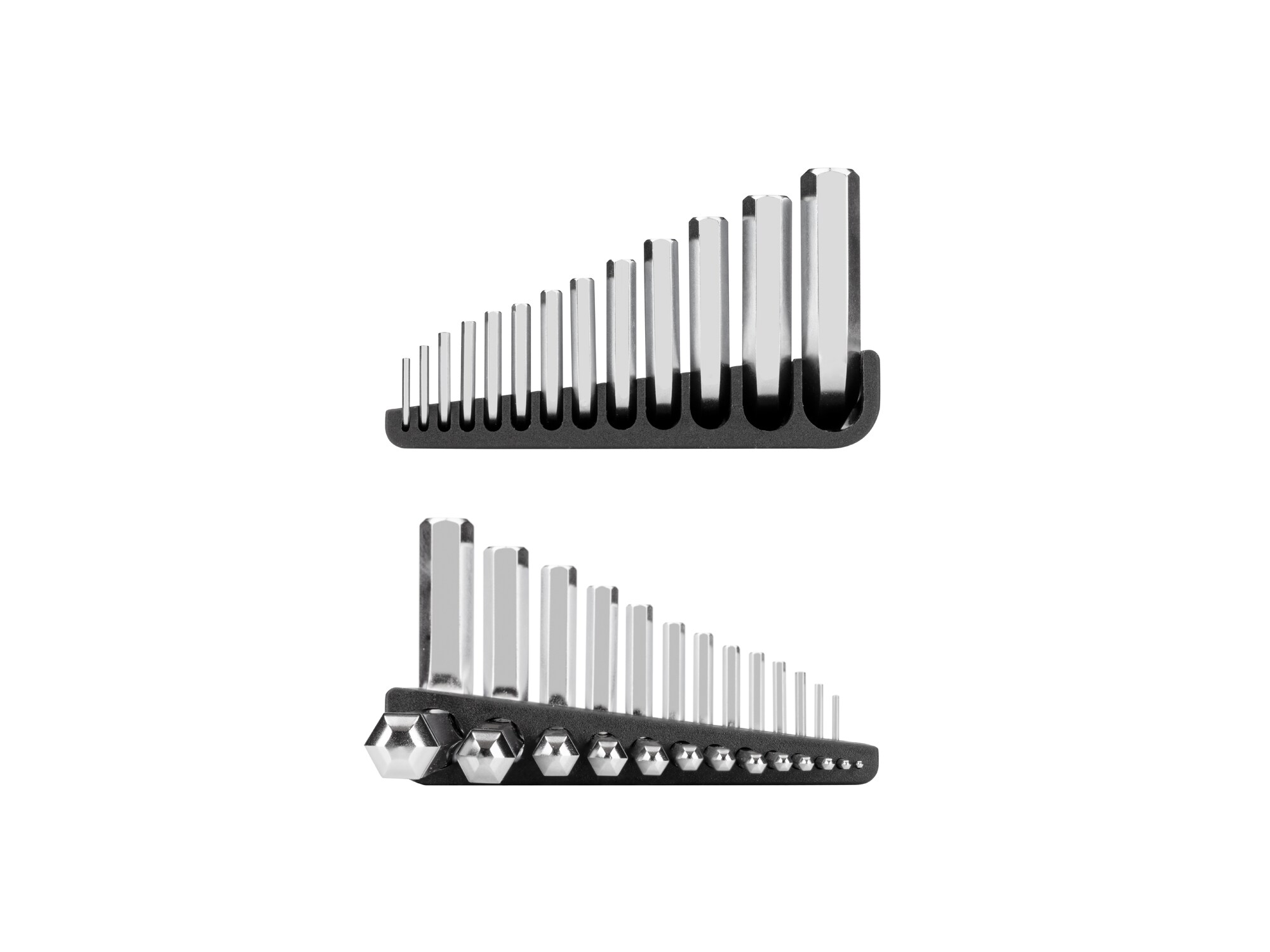 Juego de llaves hexagonales de bola TEKTON de 0.050 a 3/8 de pulgada, surtido estándar (SAE) de 13 piezas, modelo KLX91101