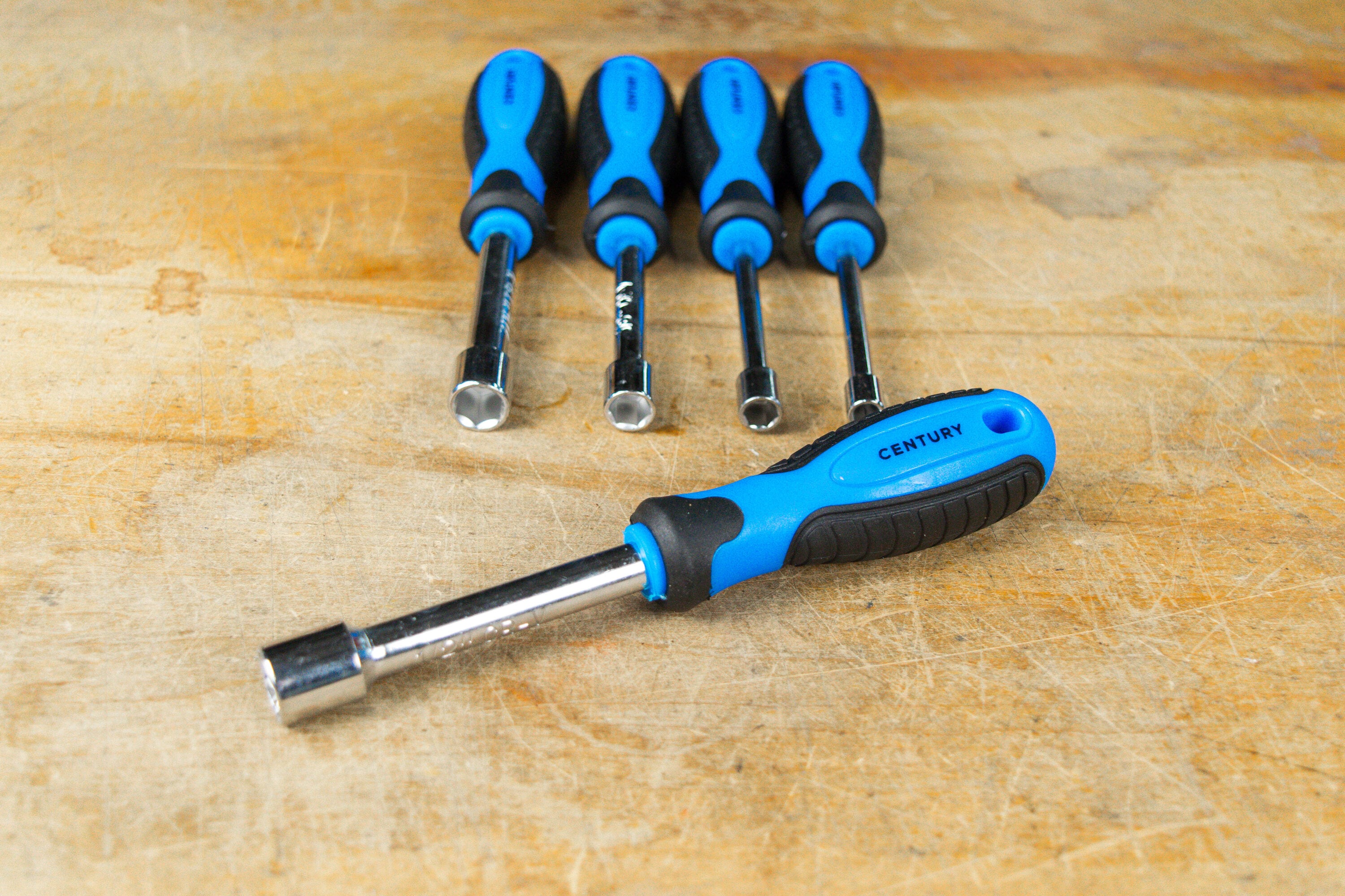 Juego de 5 Piezas de Controladores de Tuerca Hexagonal SAE y Métricos de Century Drill & Tool 72145