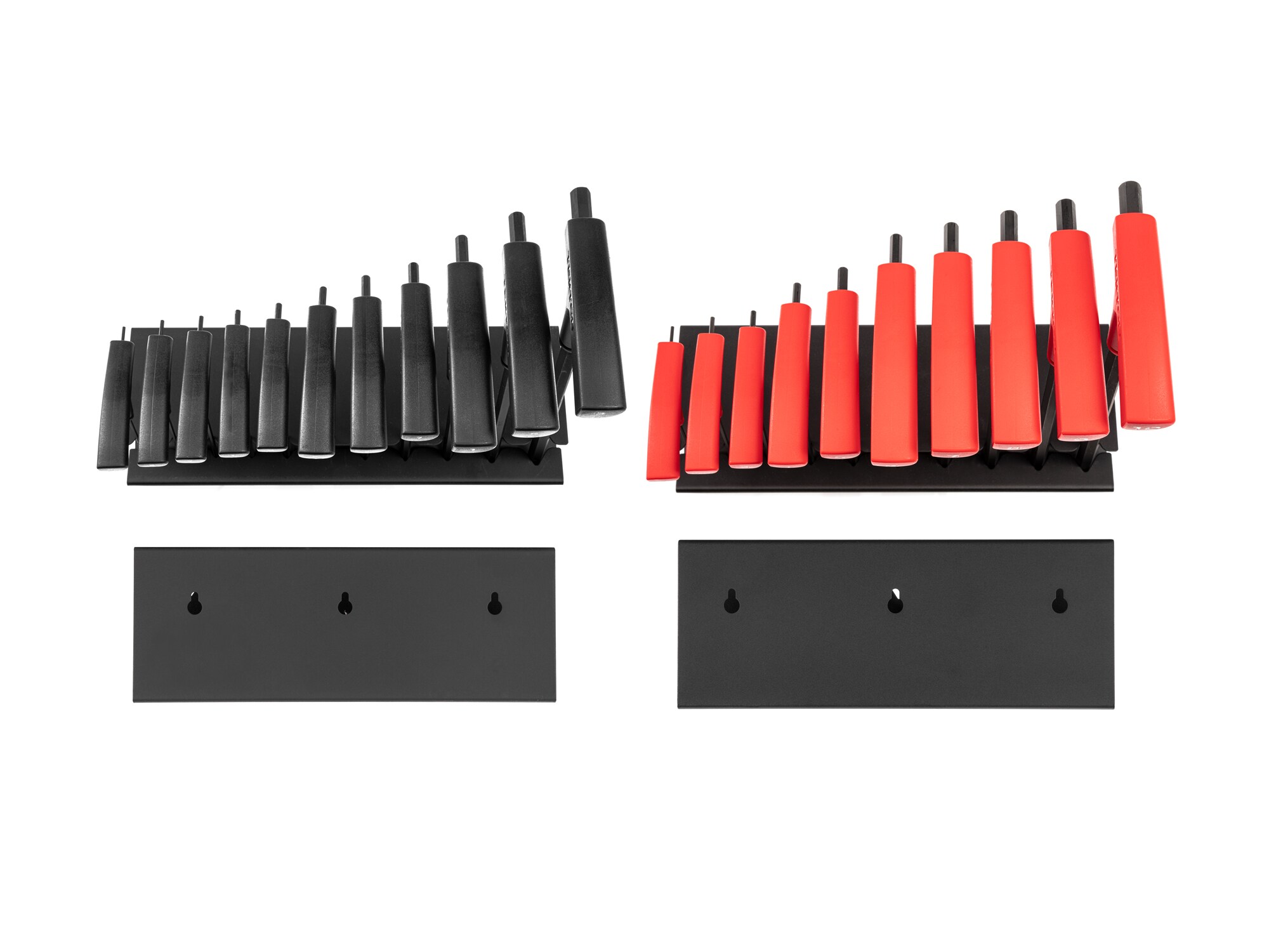 Juego de llaves hexagonales TEKTON surtidas T-Handle Estándar (SAE) y métricas 21 piezas combinadas modelo KTX92302