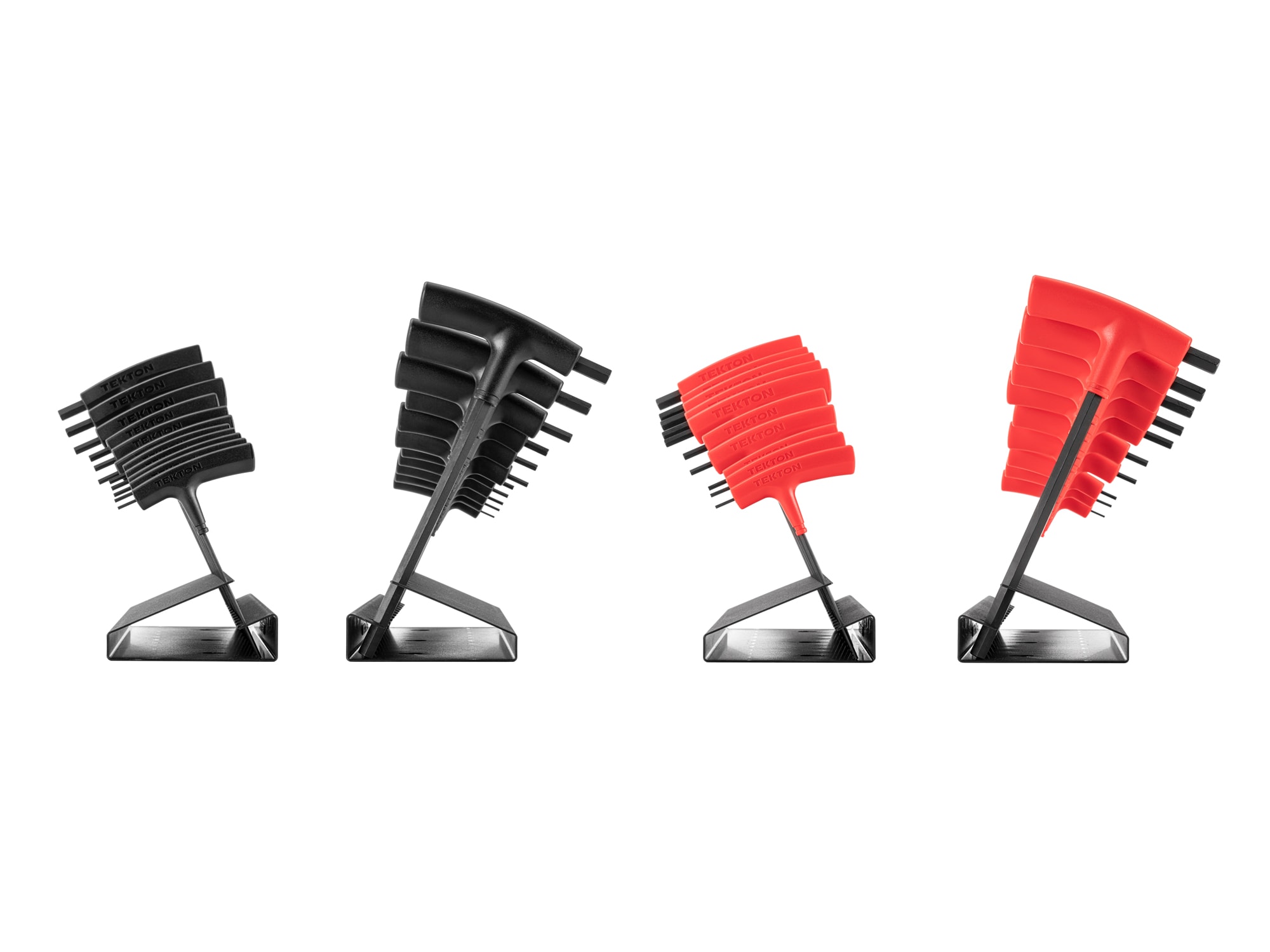 Juego de llaves hexagonales TEKTON surtidas T-Handle Estándar (SAE) y métricas 21 piezas combinadas modelo KTX92302