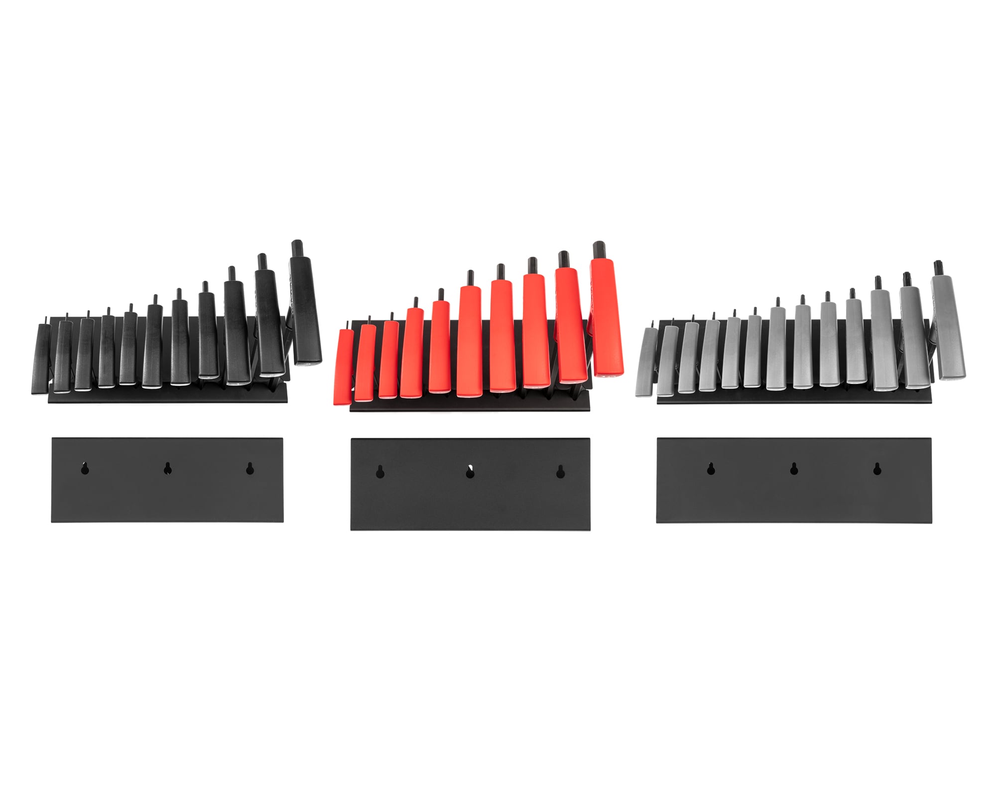 Set de 34 llaves hexagonales/Torx TEKTON surtidas de mango en T estándar (SAE) y métrico KEY92002