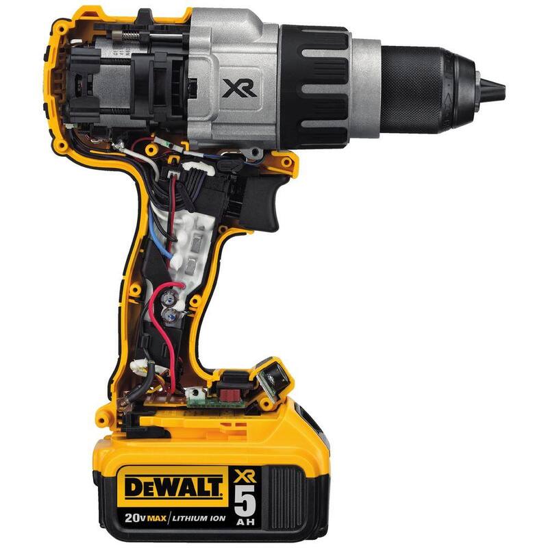 DEWALT 20V MAX XR Taladro sin escobillas inalámbrico de martillo de 3 velocidades de 1/2 pulgada y Kit de Herramienta Multifunción Oscilante sin escobillas ATOMIC 20V - DCD996P2WDCS354