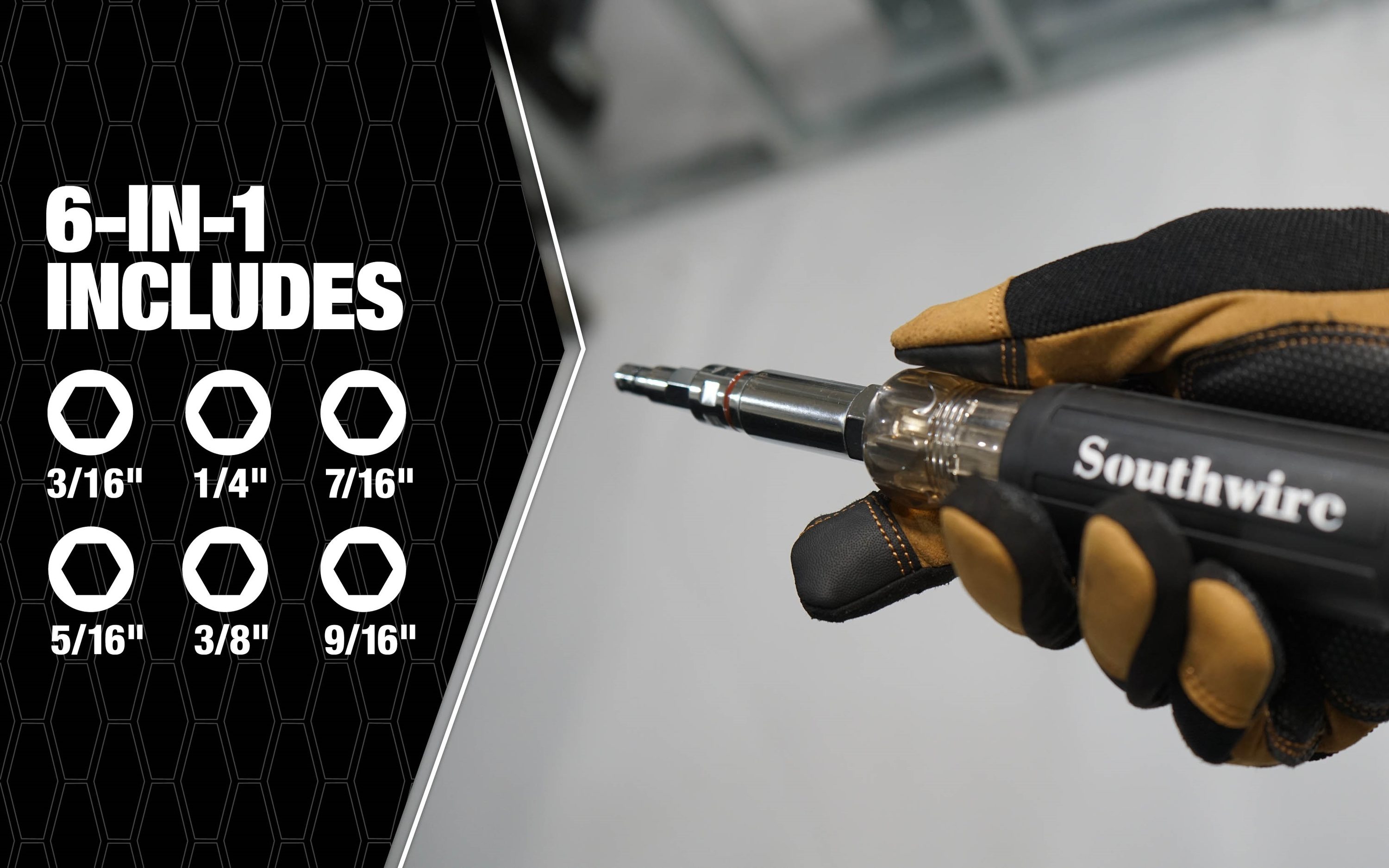 Desarmador de tuercas Southwire 1/4 pulgadas 3/16 pulgadas 3/8 pulgadas 5/16 pulgadas 5/32 pulgadas 7/32 pulgadas x 3 pulgadas 65028740