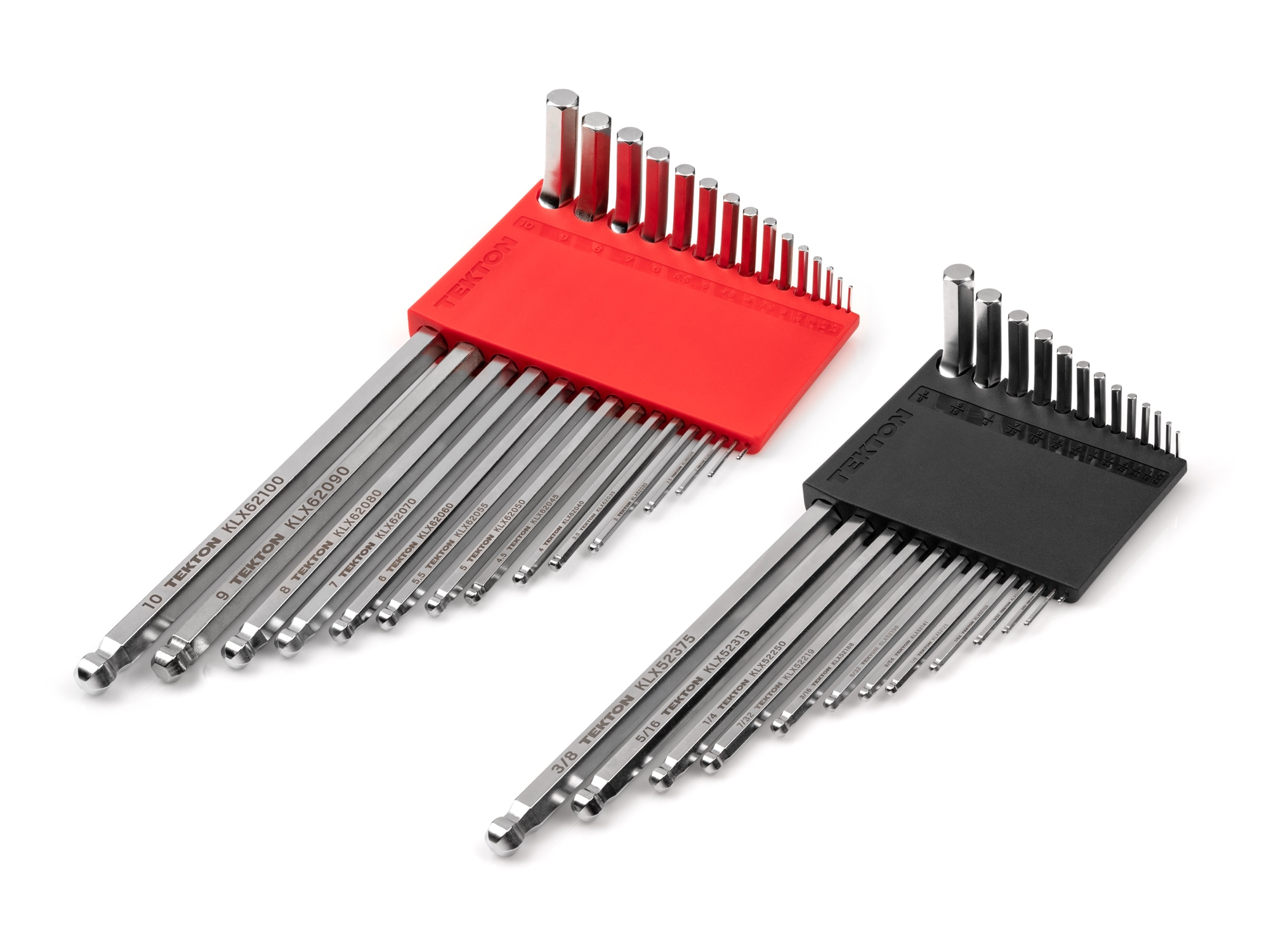 Set de llaves hexagonales TEKTON 28 piezas con punta de bola, estándar (SAE) y métrico combinado modelo KLX91301.