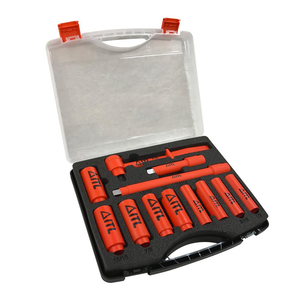 Set de dados profundos estándar (SAE) de 1/2 pulgadas de Jameson con 11 piezas JT-KT-00023.
