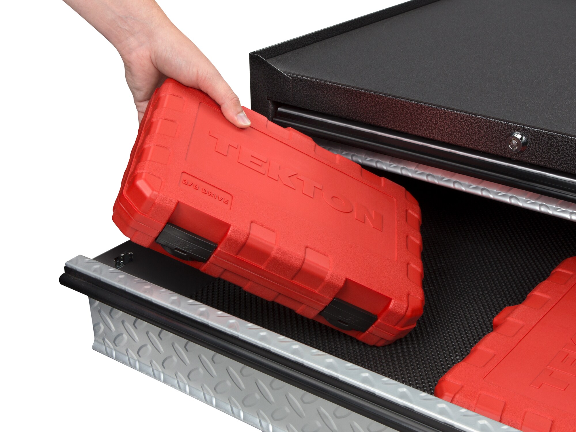 Juego de dados TEKTON de 3/8 pulgadas, estándar (SAE) y métricos, de 47 piezas, de 1/4 a 7/8 pulgadas y de 6 a 19 mm - Modelo SKT15301