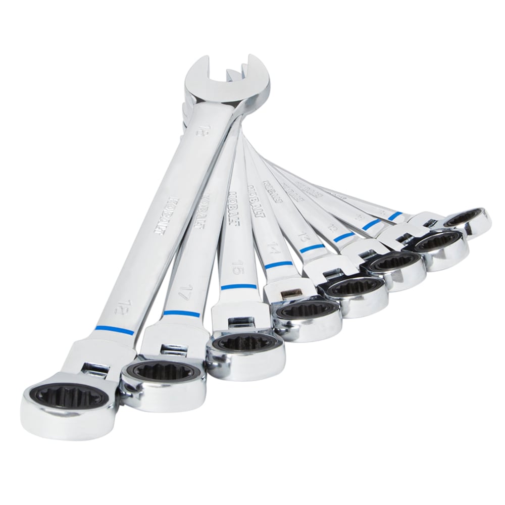 Juego de 8 piezas de llaves de trinquete flexibles métricas Kobalt 81710