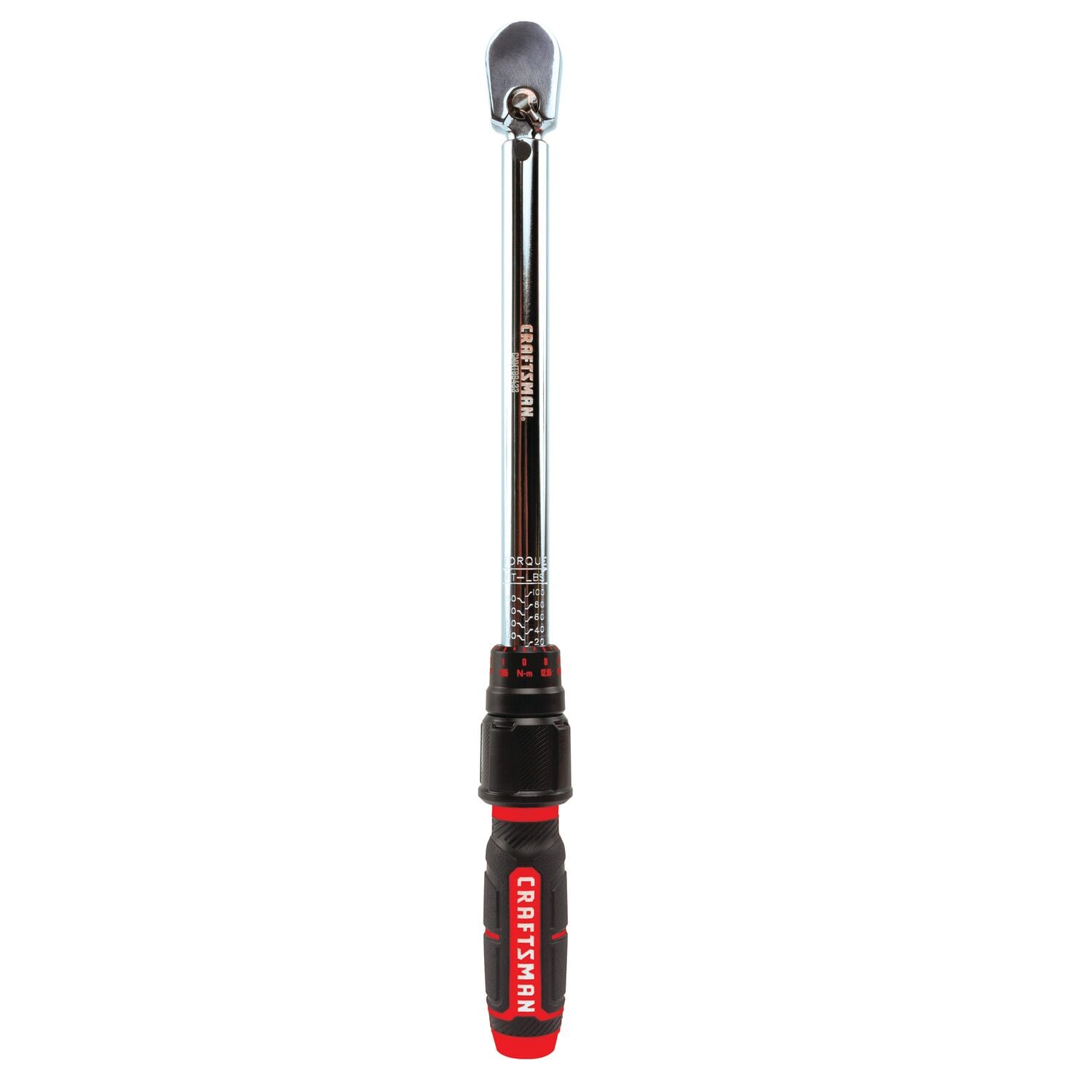 Llave de torsión de clic de 3/8 pulgadas CRAFTSMAN (20 lb-pie a 100 lb-pie) CMMT99433.