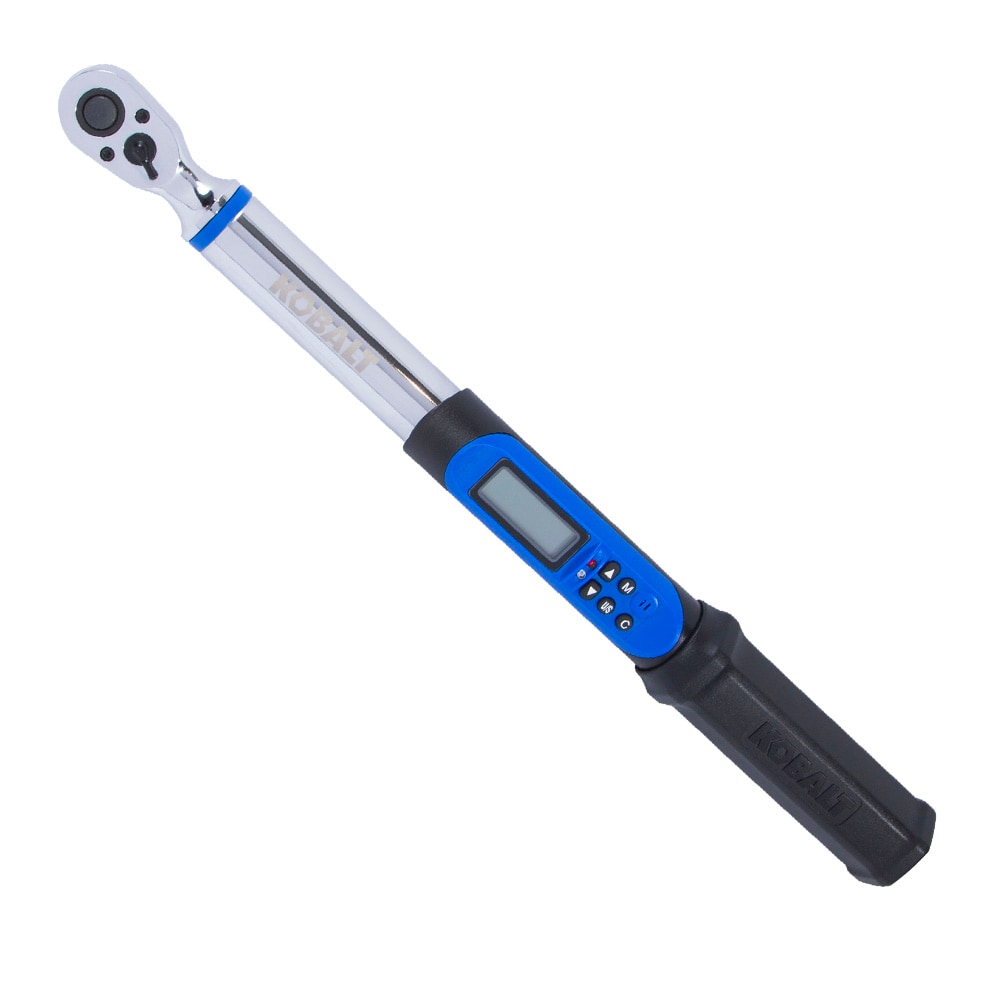 Llave de torsión digital de 3/8 pulgadas Kobalt (5 ft/lb a 100 ft/lb) con baterías incluidas 81731