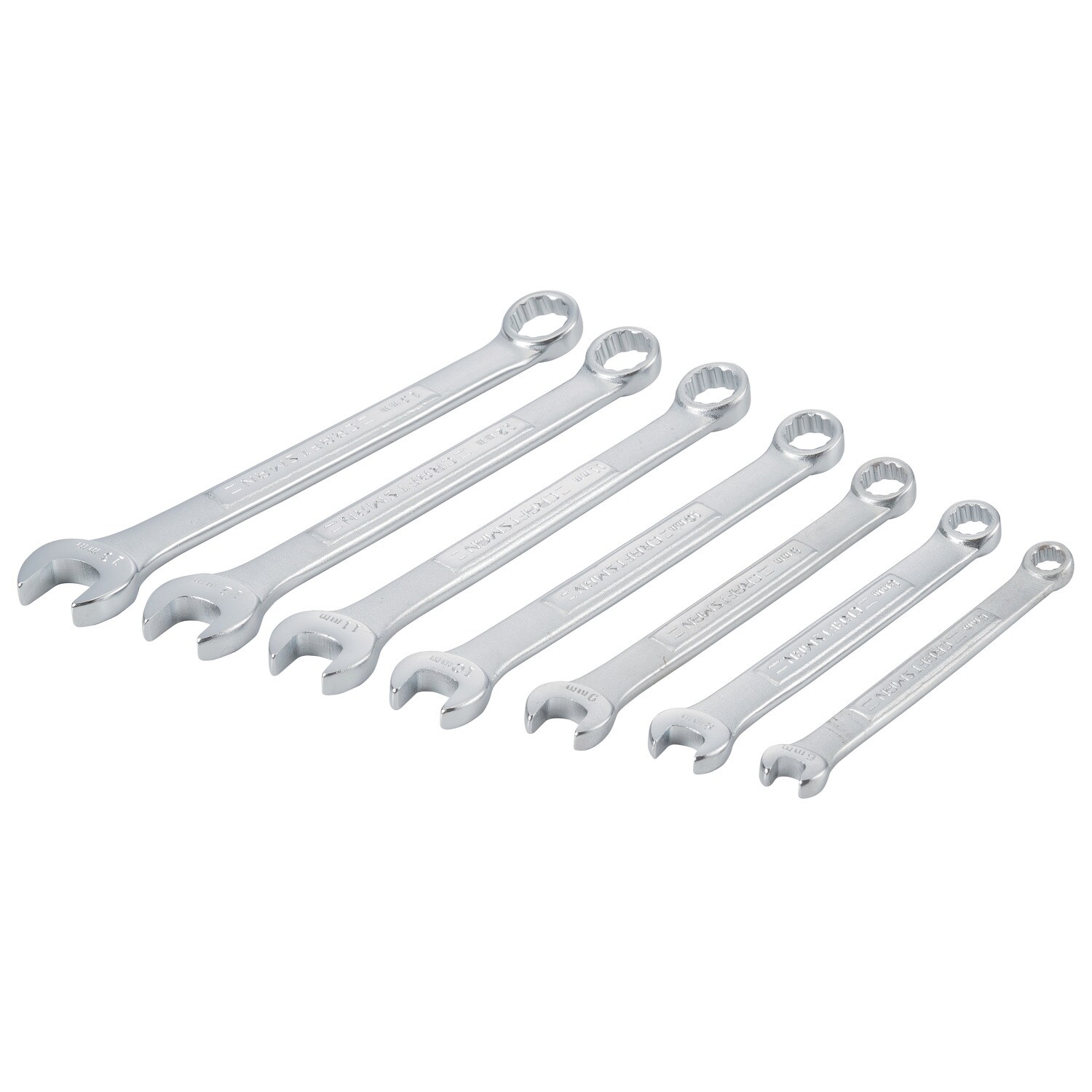 Juego de 7 piezas de llaves de combinación métrica de 12 puntos CRAFTSMAN incluye estuche suave CMMT21086