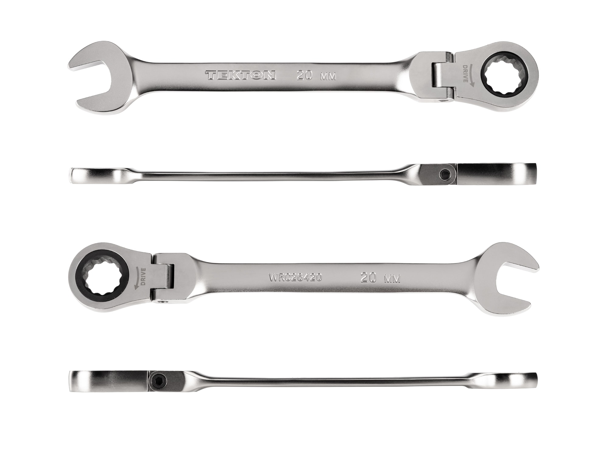 Llave de trinquete flexible métrica de 20mm TEKTON WRC26420
