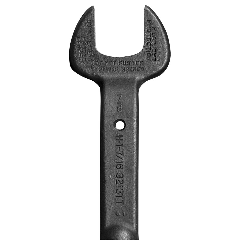 Llave de tuercas ajustable Klein Tools, abertura nominal de 1-7/16 pulgadas con orificio de seguridad 3213TT