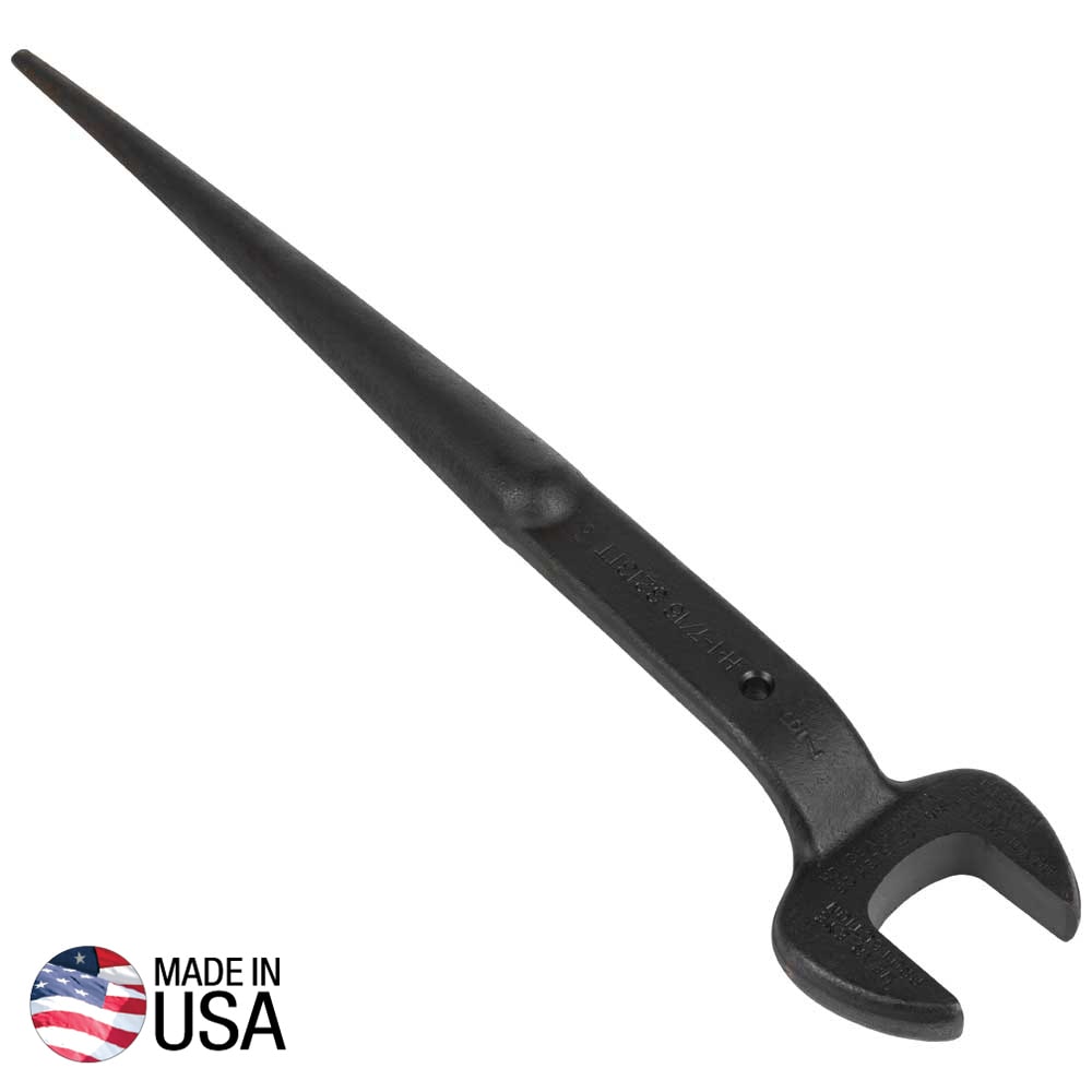 Llave de tuercas ajustable Klein Tools, abertura nominal de 1-7/16 pulgadas con orificio de seguridad 3213TT