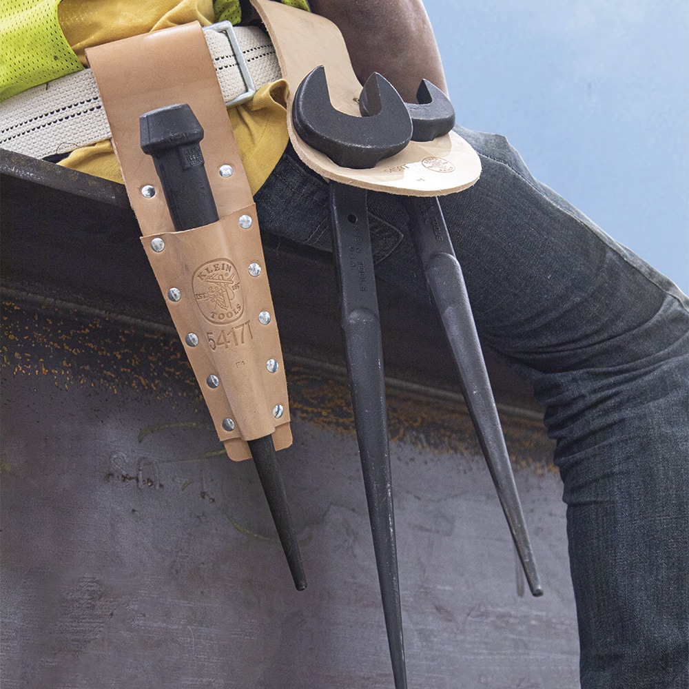 Llave de tuercas ajustable Klein Tools, abertura nominal de 1-7/16 pulgadas con orificio de seguridad 3213TT
