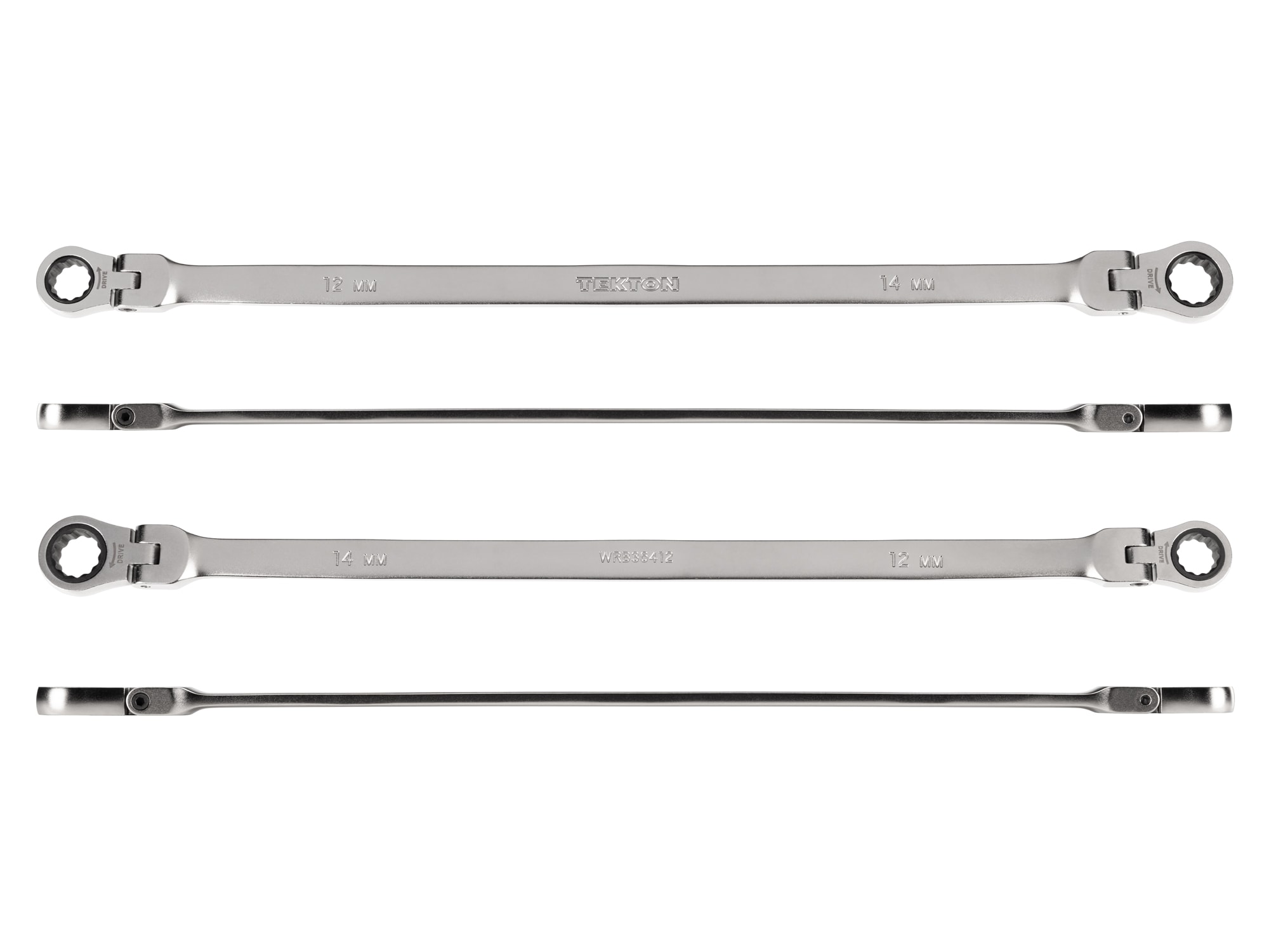 Llave de trinquete flexible métrica TEKTON 12mm x 14mm WRB36412