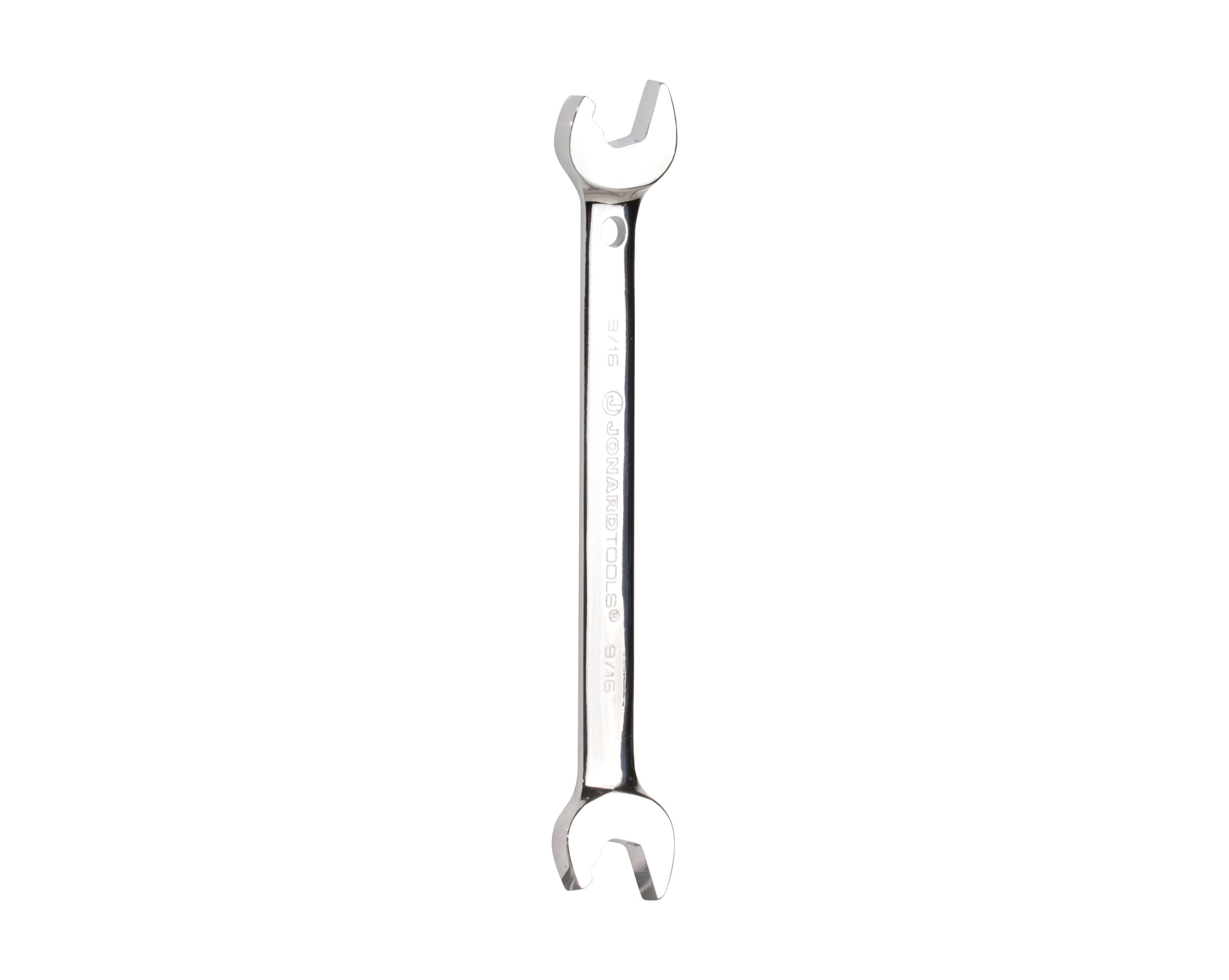 Llave de 9/16 pulgadas estándar (SAE) abierta estándar de Jonard Tools (sin estuche) ASW-916