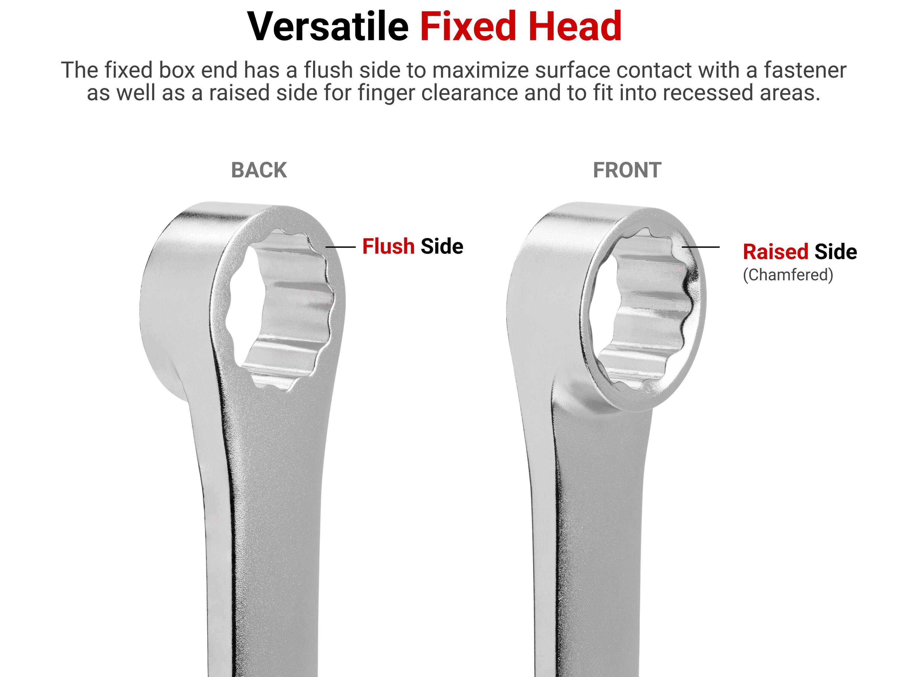 Juego de 11 piezas de llaves de trinquete estándar (SAE) con cabezal flexible TEKTON WRB95001