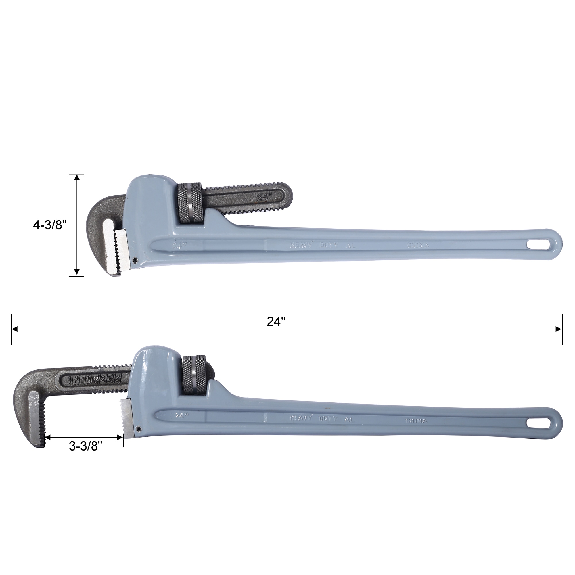 Juego de 4 llaves stilson de aluminio de 14 pulgadas LETILY 9JALGXZY