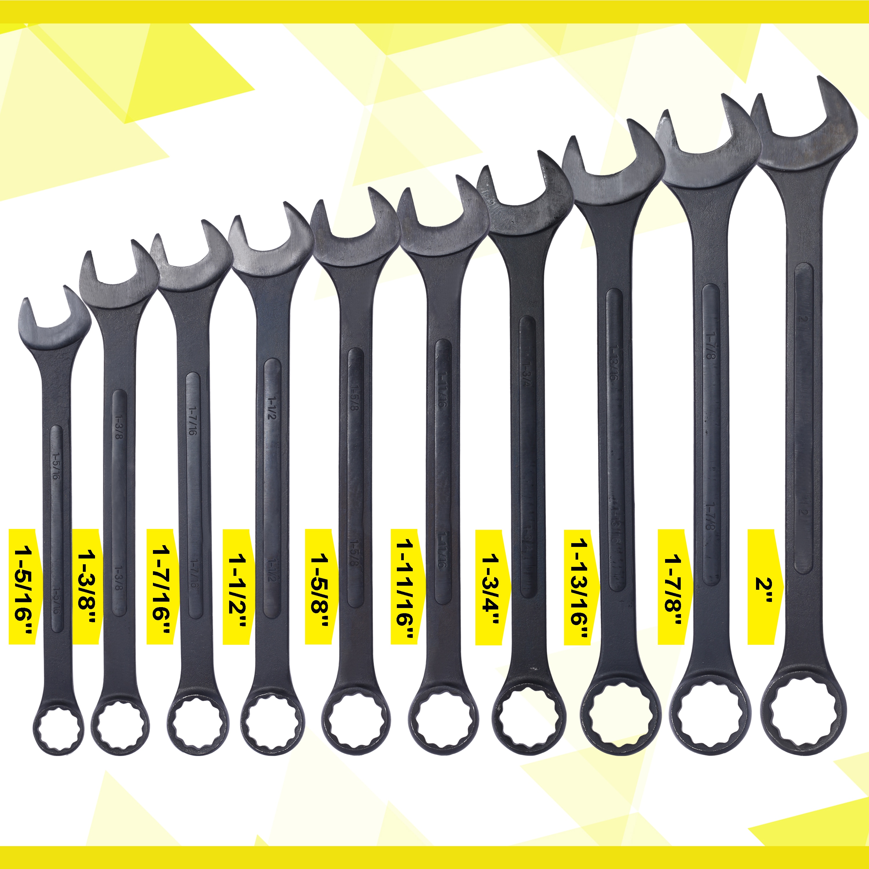 Juego de 10 llaves combinadas de tubo estándar (SAE) Siavonce N/O (sin estuche) XH54065