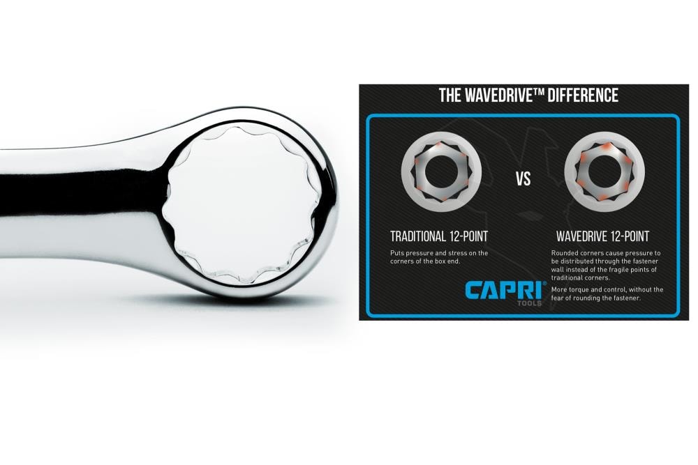 Llave Combinada Métrica Estándar de 23mm de 12 Puntas de Capri Tools (sin estuche) CP11323