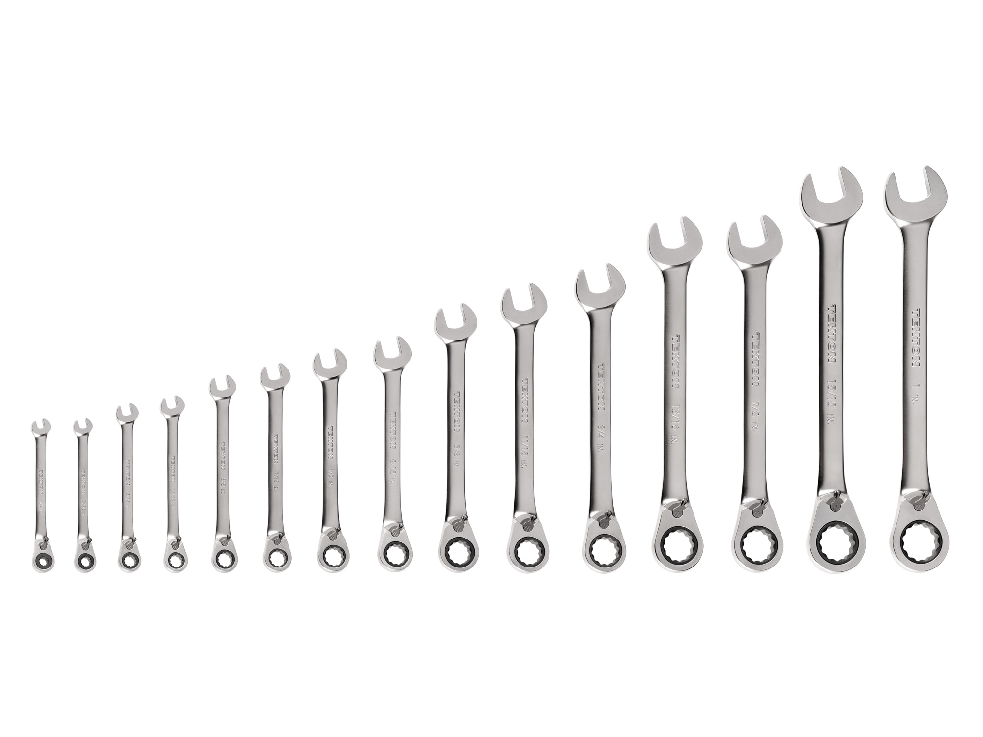 Juego de Llaves de Trinquete Estándar (SAE) de 15 Piezas TEKTON WRC94001