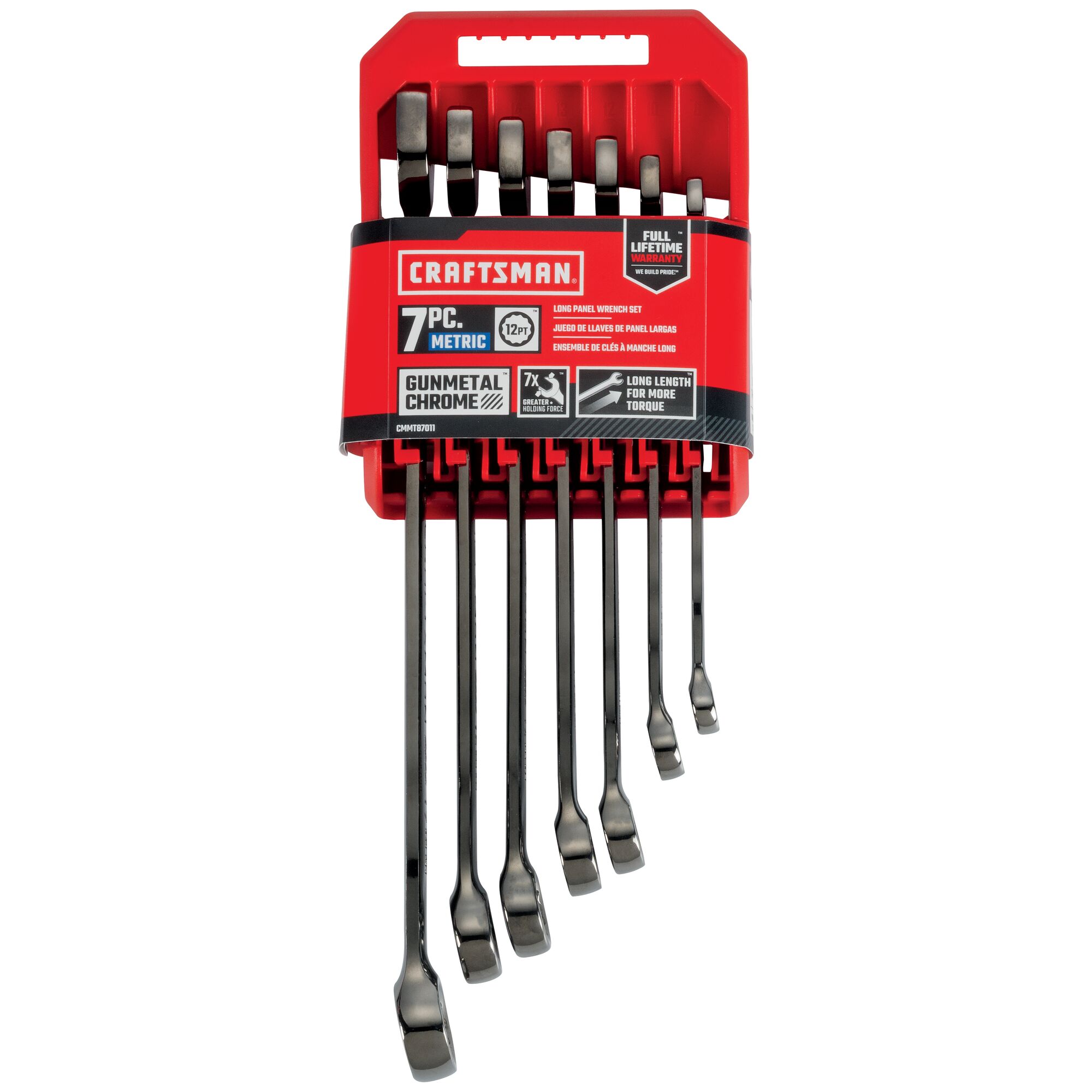 Juego de 7 piezas de Llaves Combinadas Estándar Métricas de 12 puntos CRAFTSMAN (sin estuche) CMMT87011