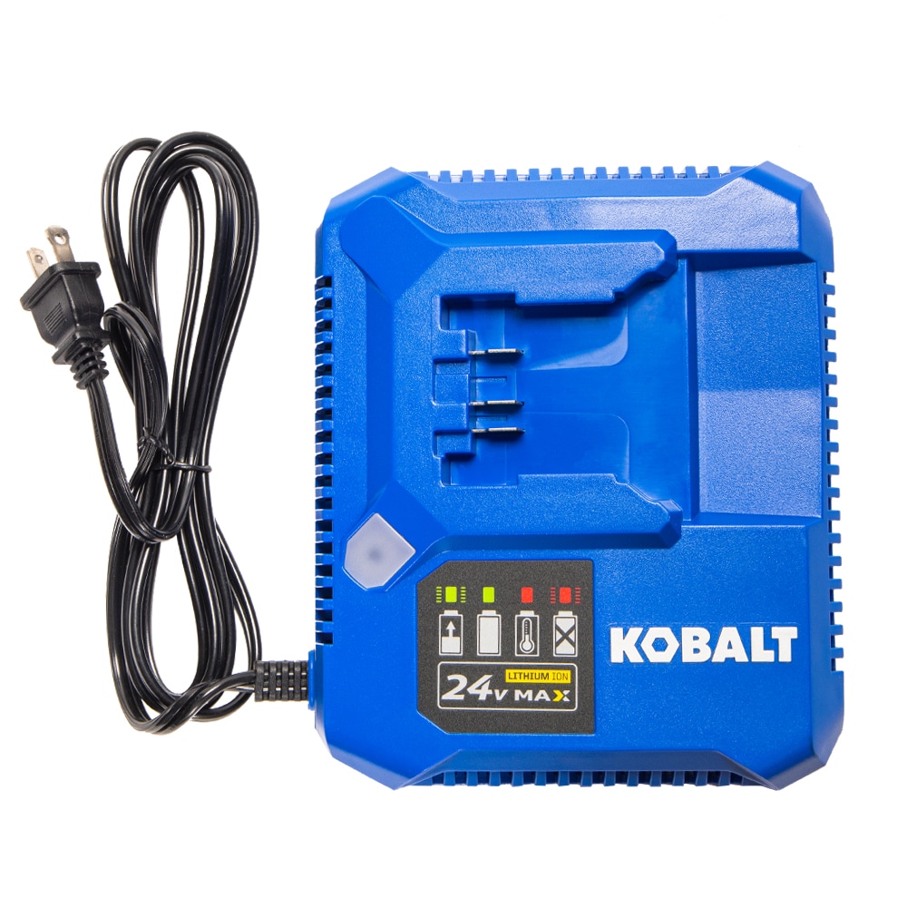 Kit de combo de herramientas eléctricas sin escobillas Kobalt de 24 voltios y 5 herramientas con maletín resistente (2 baterías incluidas y cargador incluido) KXLC 5124A-03