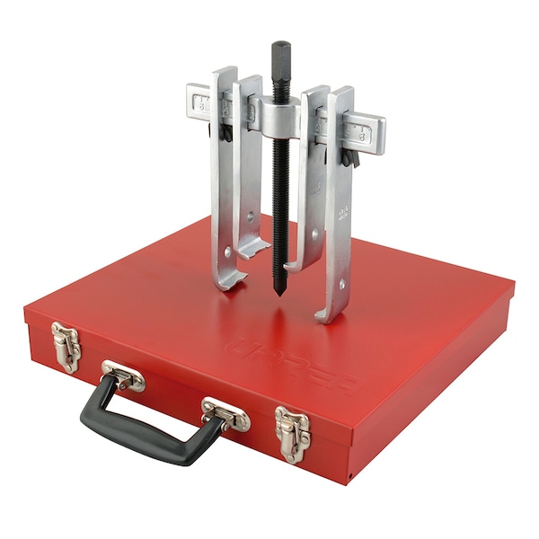 Urrea 6 ton straight jaw puller set 8PC with metal box - 4214B