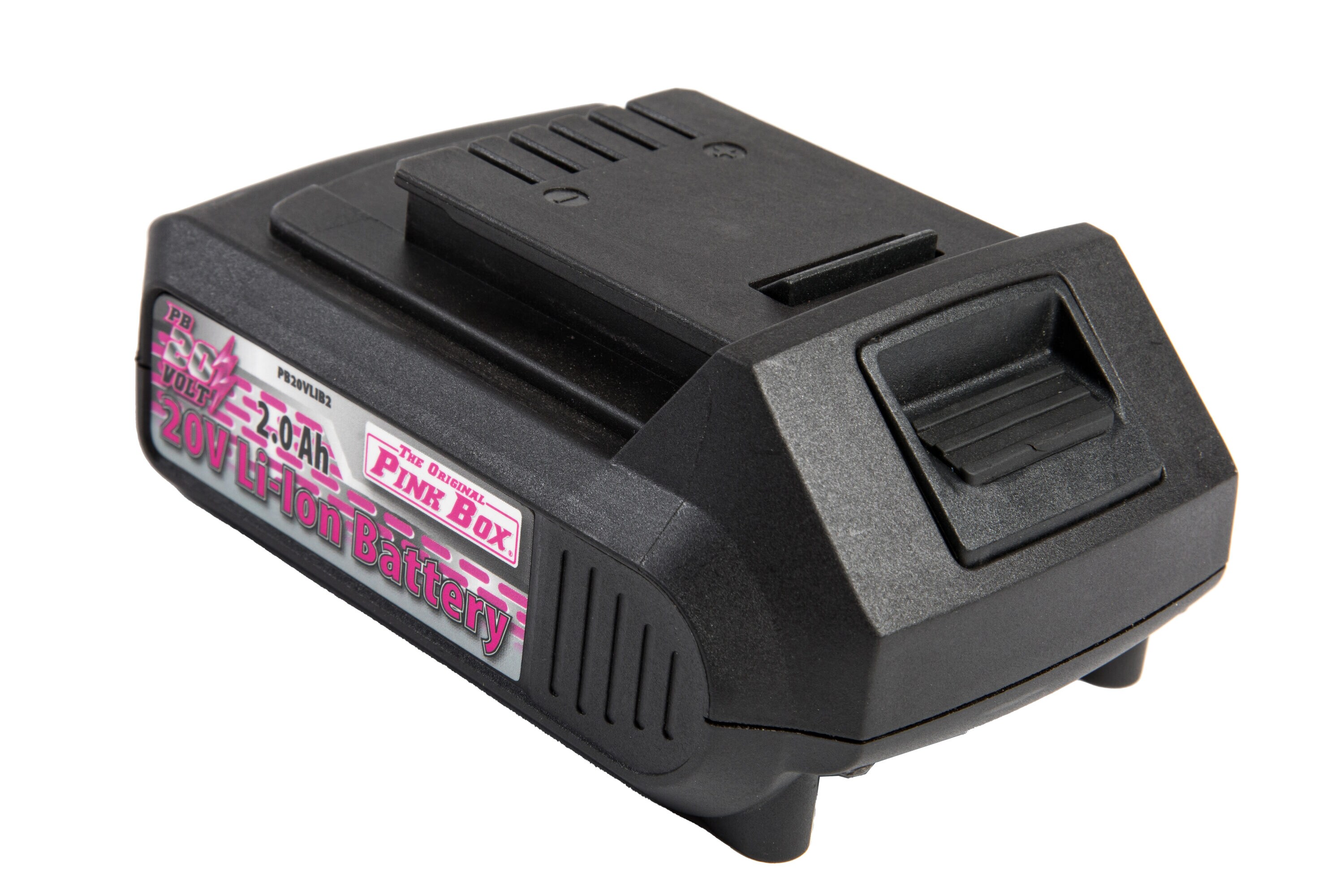  Taladro inalámbrico sin escobillas The Original Pink Box de 20 voltios y 1/2 pulgadas con llave PB20VLID-2AH-CHRGR