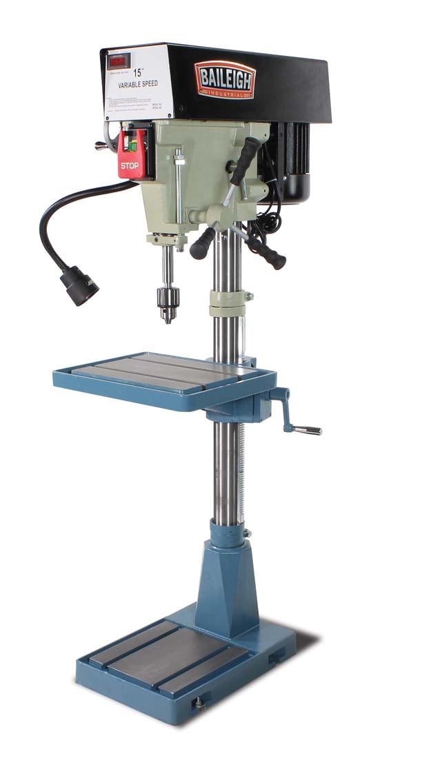 Prensa de taladrar de piso Baileigh 14 amperios de velocidad variable BA9-1002989