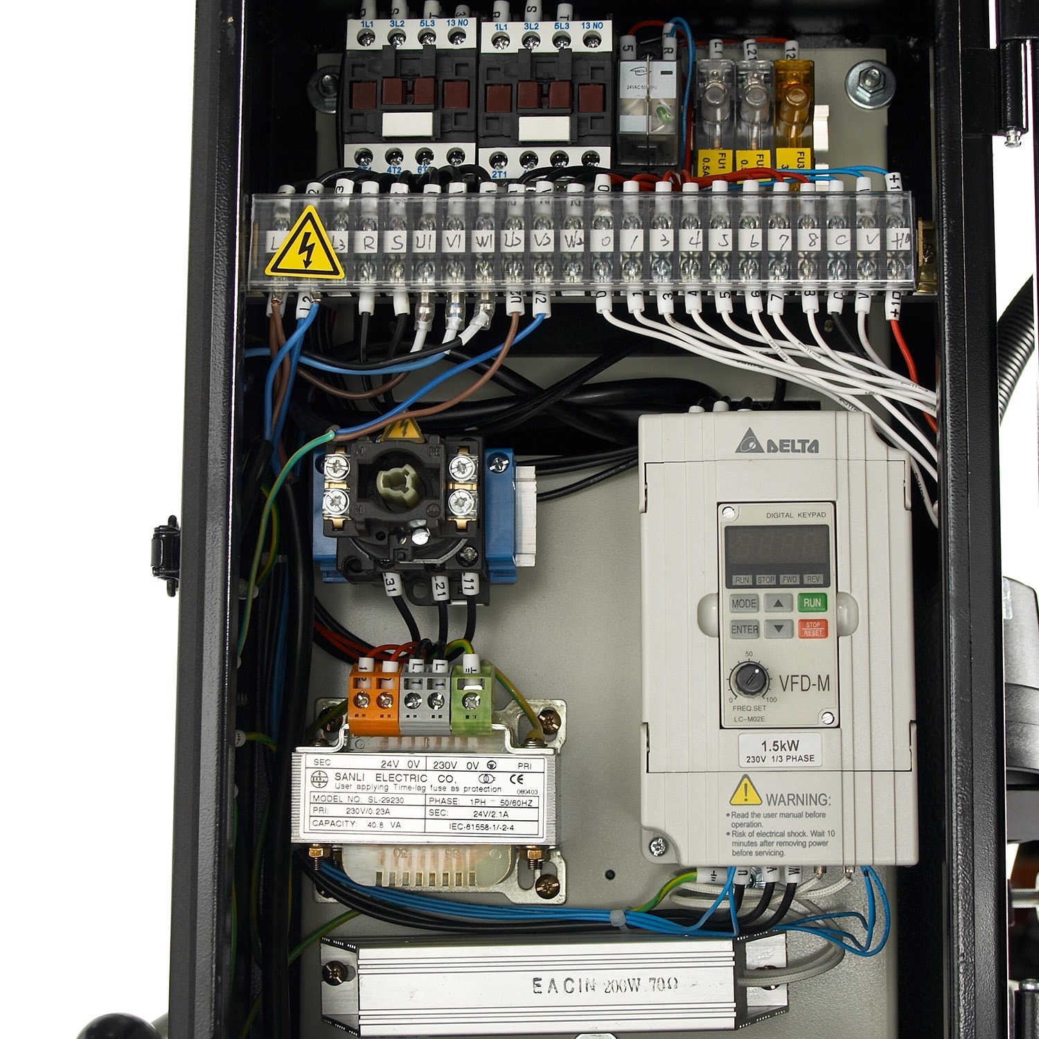 Taladro de piso de velocidad variable de 20 pulgadas y 15 amperios Baileigh Industrial DP-1000VS BA9-1002862