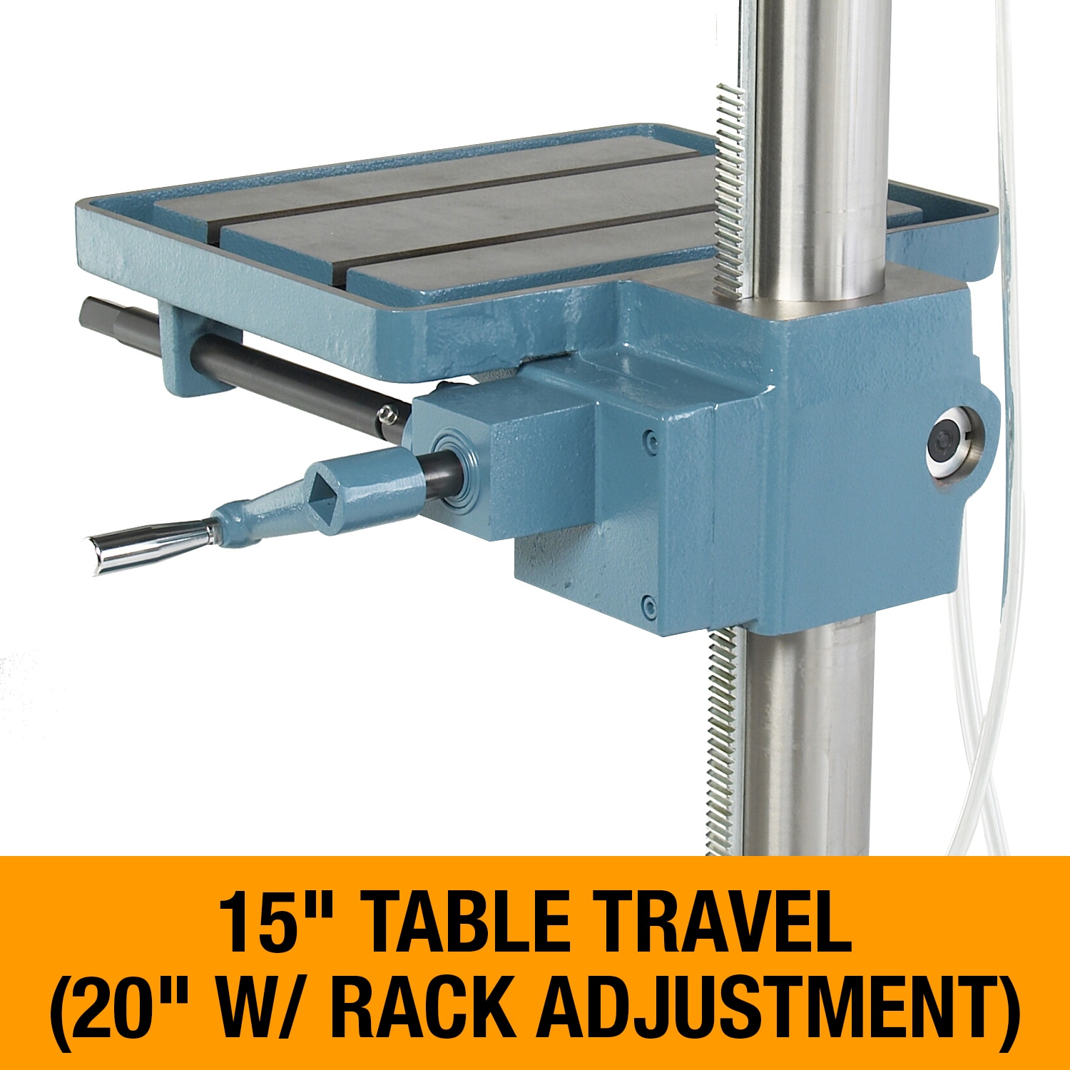 Taladro de piso de velocidad variable de 20 pulgadas y 15 amperios Baileigh Industrial DP-1000VS BA9-1002862
