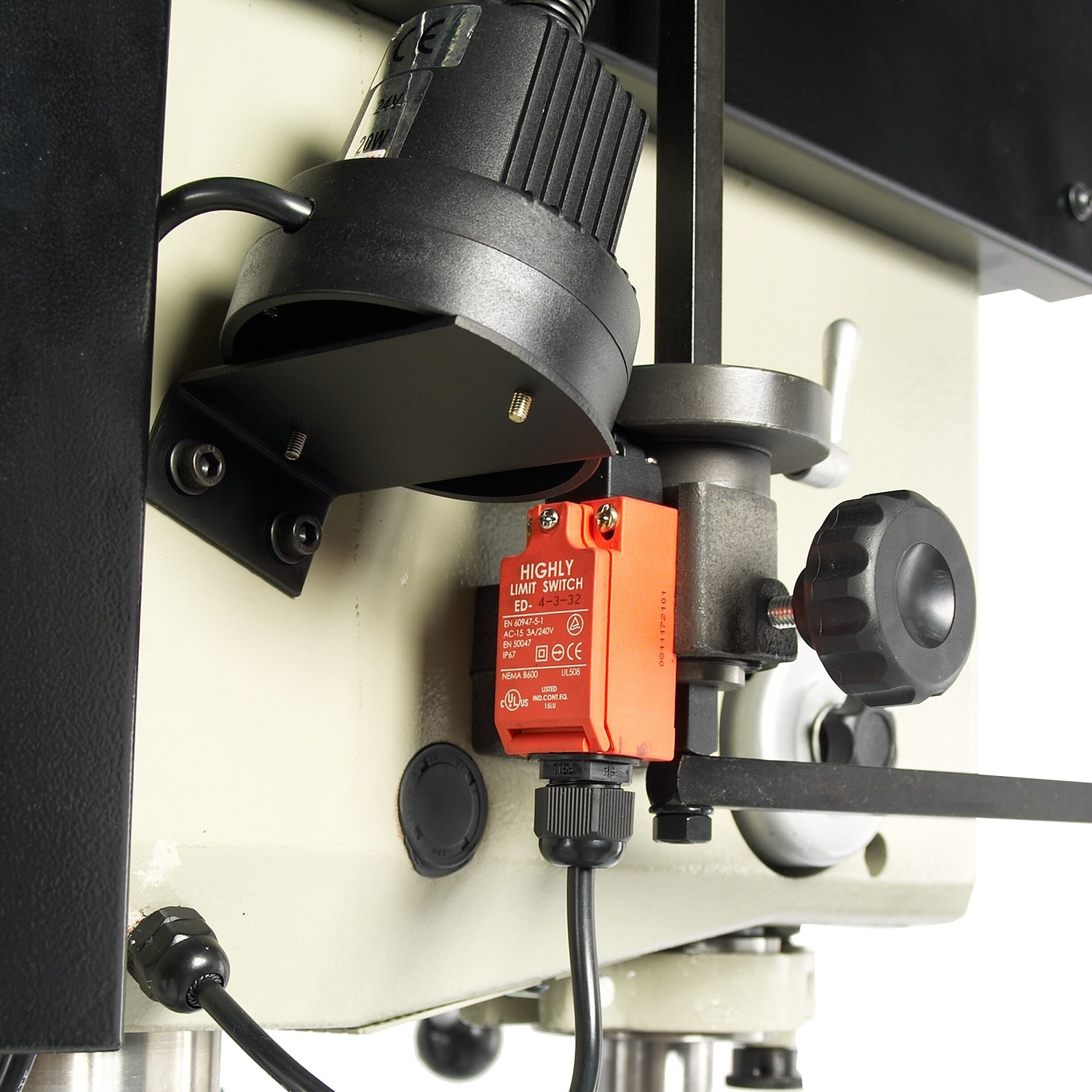 Taladro de piso de velocidad variable de 20 pulgadas y 15 amperios Baileigh Industrial DP-1000VS BA9-1002862