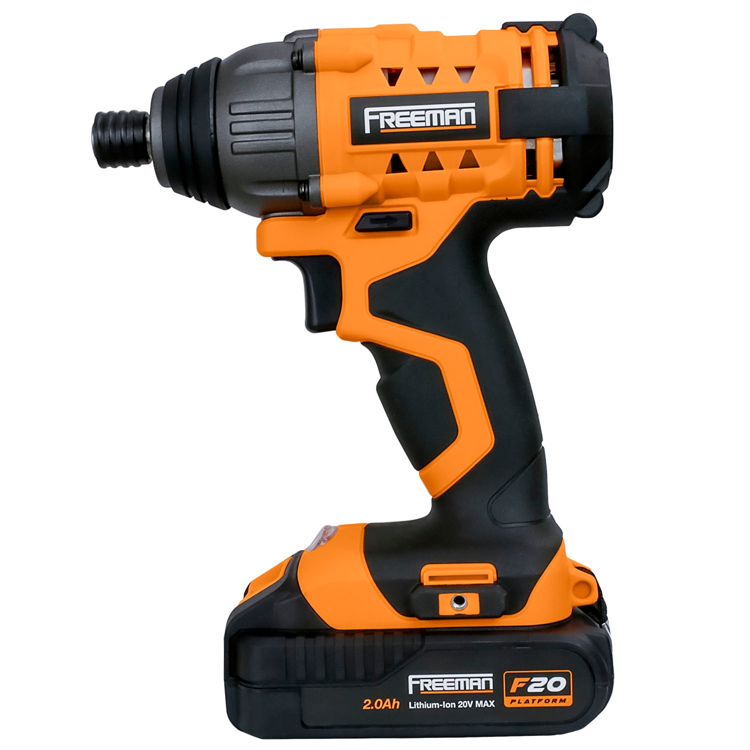 FREEMAN 2-Herramientas (Batería, Cargador y Estuche incluidos) Taladro martillo inalámbrico sin escobillas de velocidad variable máxima de 20 voltios, 1/2 pulgada, con 2 baterías PECCKT.