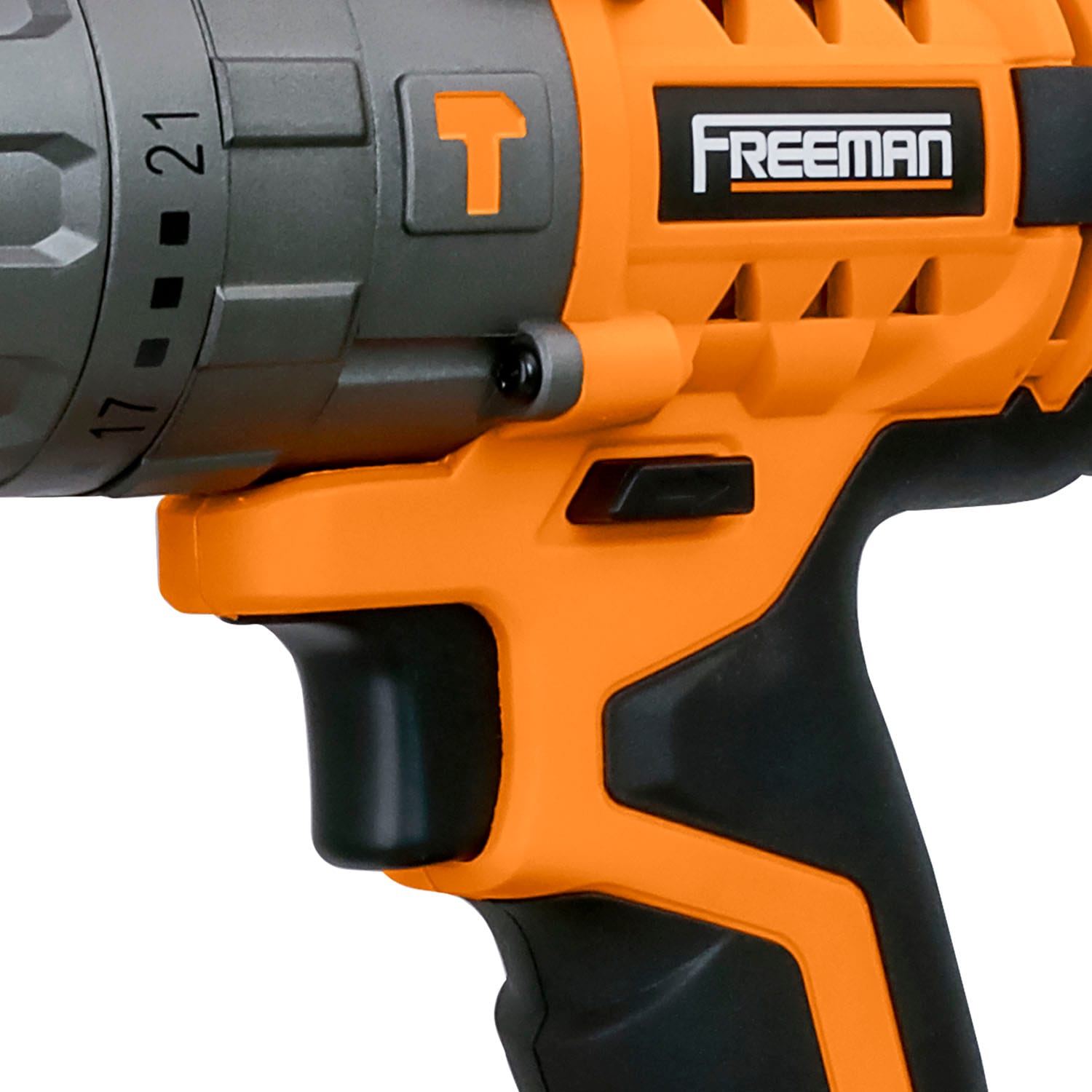 FREEMAN 2-Herramientas (Batería, Cargador y Estuche incluidos) Taladro martillo inalámbrico sin escobillas de velocidad variable máxima de 20 voltios, 1/2 pulgada, con 2 baterías PECCKT.