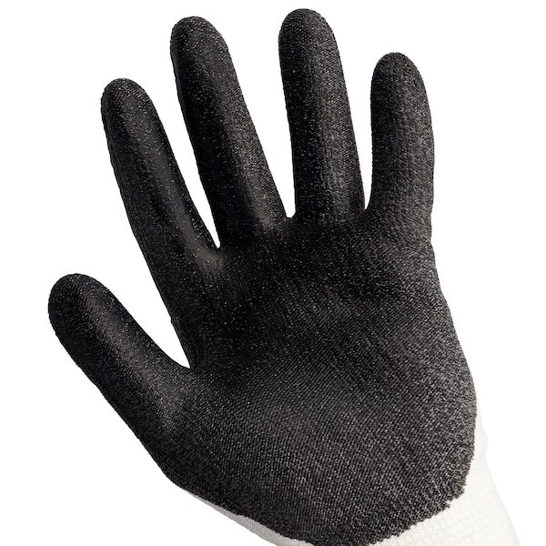 Guantes recubiertos Kleenguard, Nivel de corte A1, 10 ga, Gris/Negro, XS - 47114.