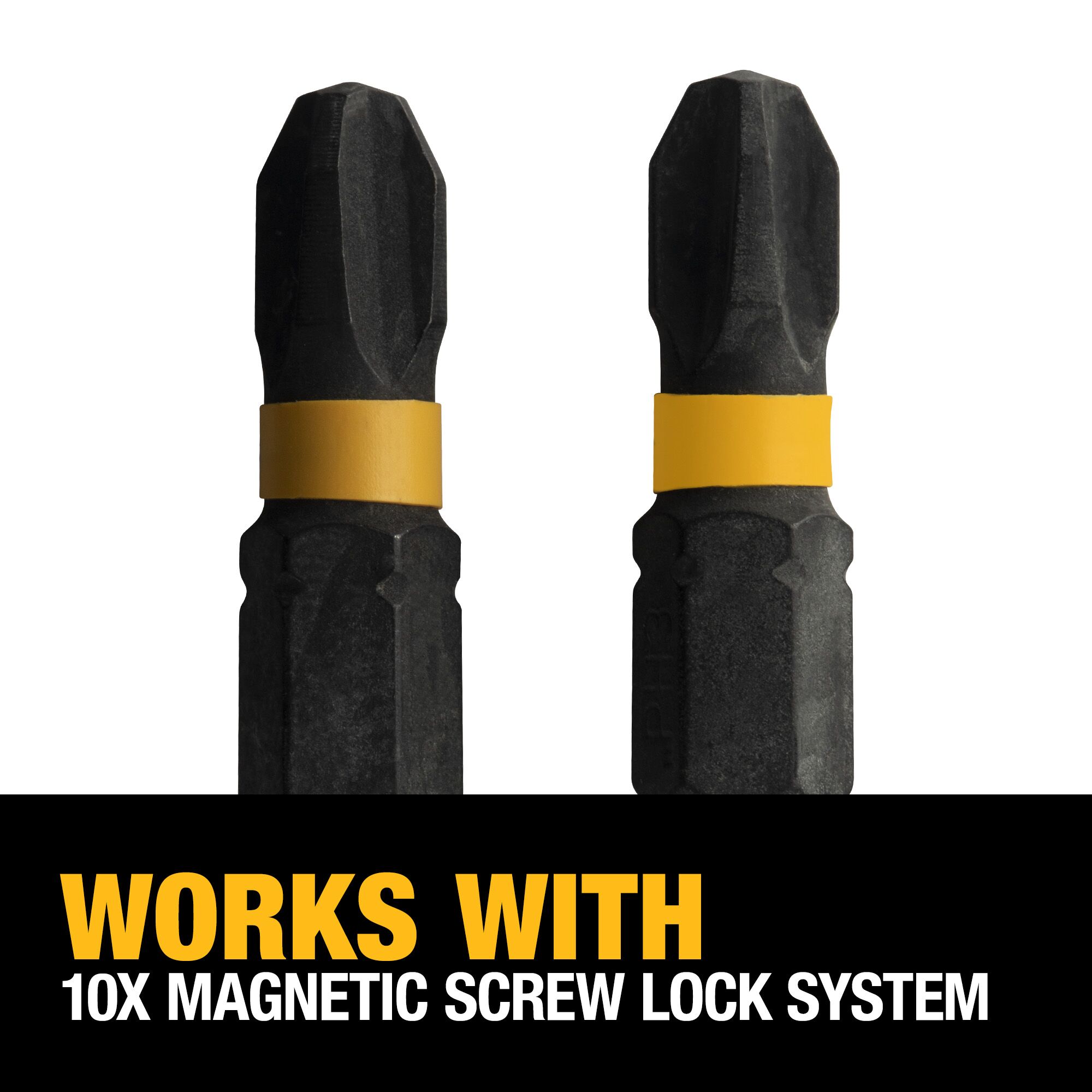 Punta de destornillador de impacto Phillips DEWALT FlexTorq de 1/4 de pulgada por 1 pulgada, 2 piezas DWA1PH3IR2-Z