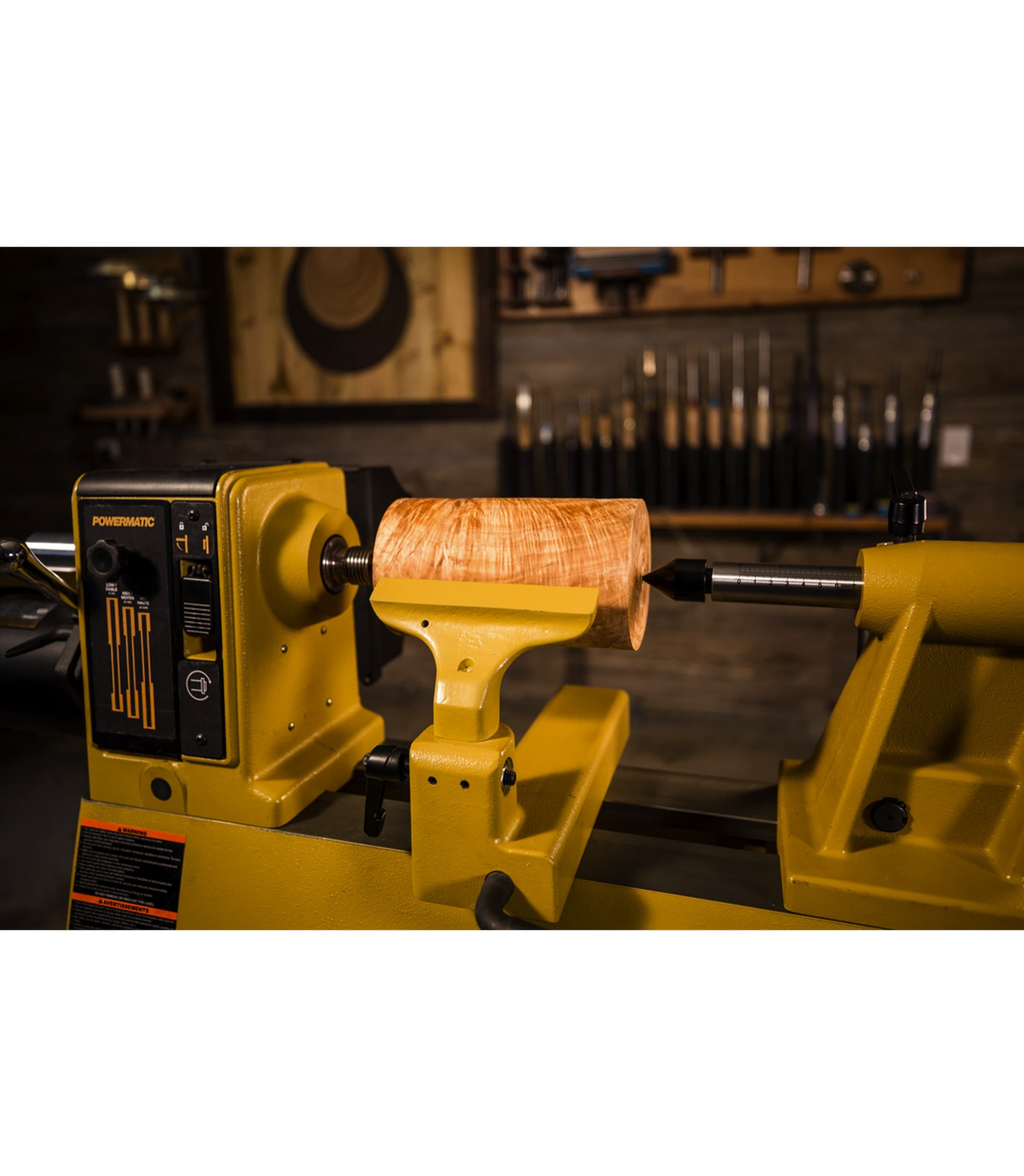 Torno de madera de velocidad variable Powermatic 14 pulgadas x 20 pulgadas PM9-1792014