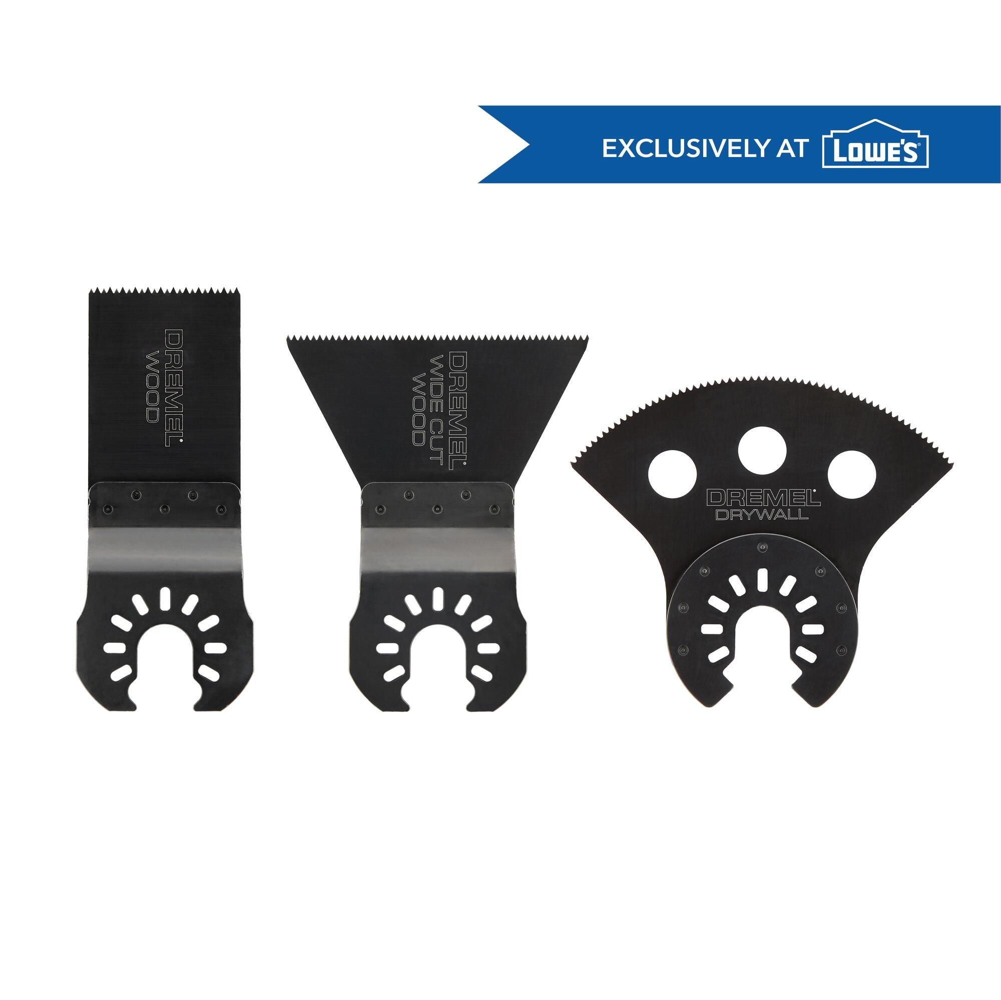 Cuchilla de herramienta oscilante Dremel Universal True Fit de acero al alto carbono, paquete de 3 unidades MM900W-3