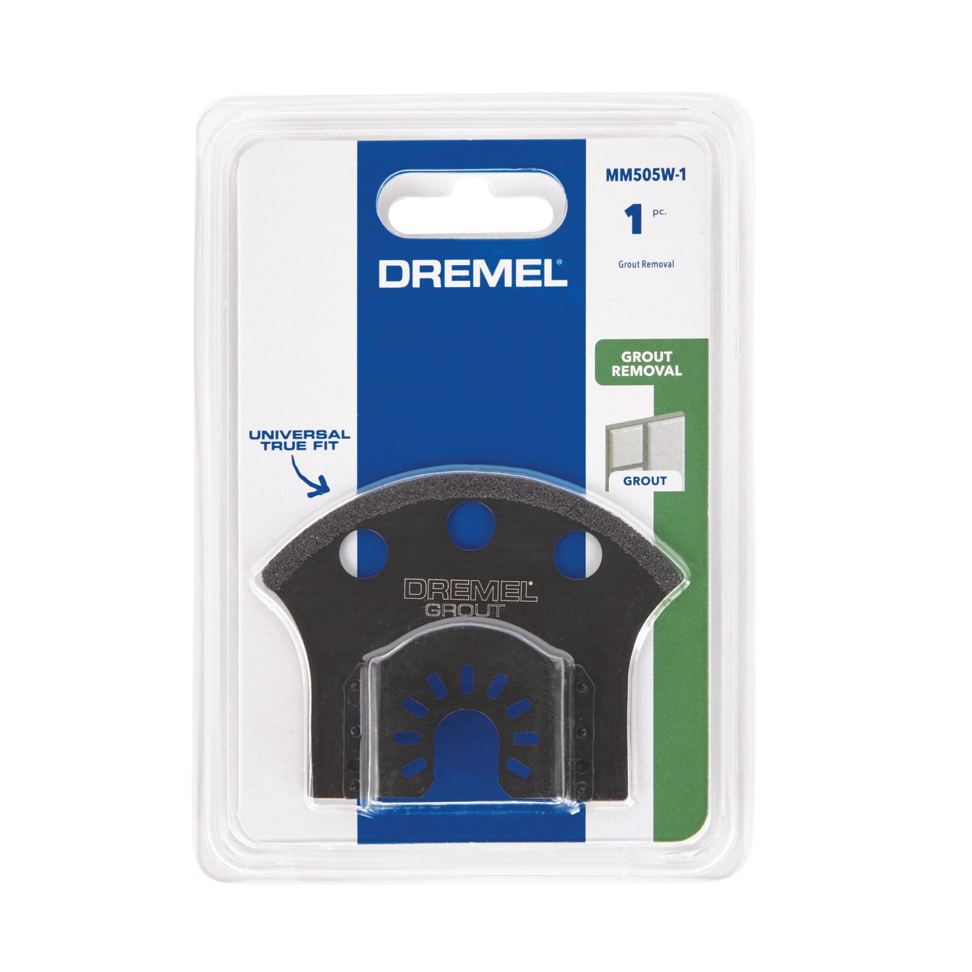 Cuchilla para herramienta oscilante Dremel Universal True Fit para remover boquilla de mortero de carburo MM505W-1
