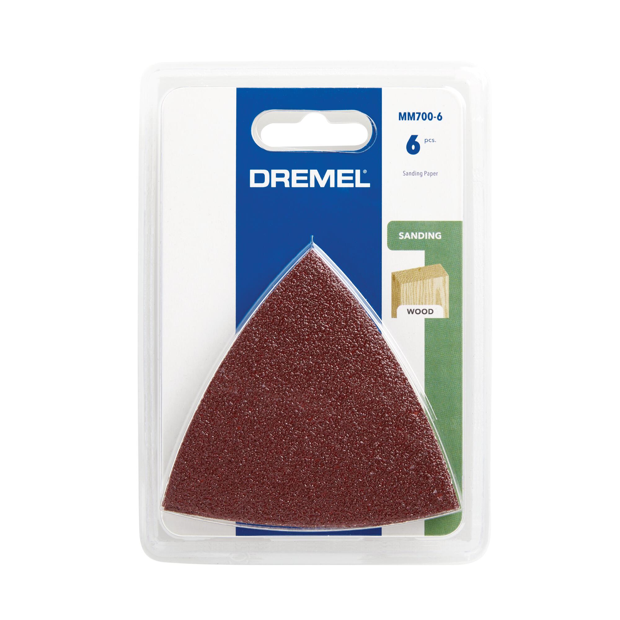 Papel de lija surtido Dremel Universal True Fit 60/120/240 Grit de 6 piezas MM700-6.