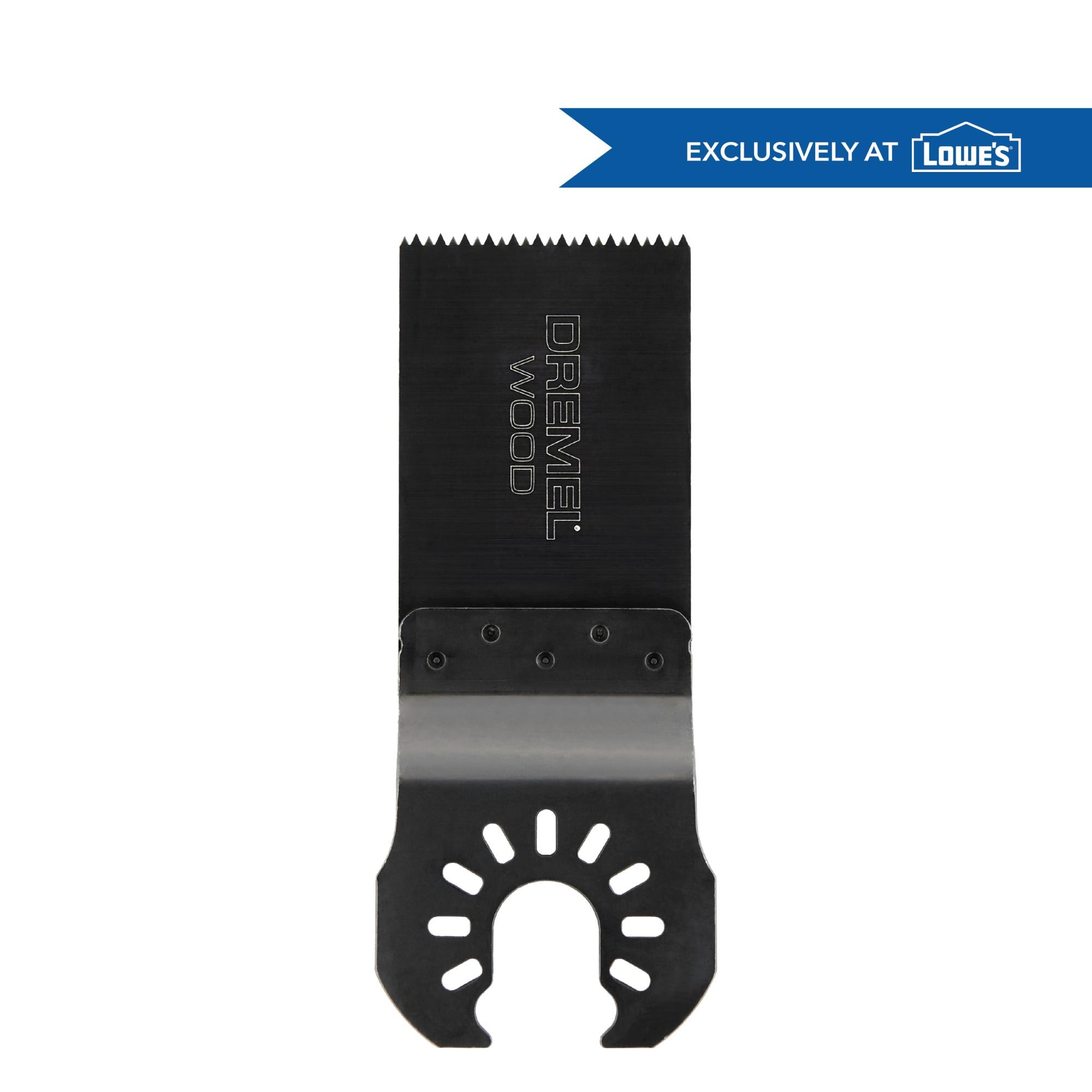Cuchilla para herramienta oscilante Dremel Universal True Fit de acero al alto carbono para corte en madera de 1/4 pulgadas MM100W-1