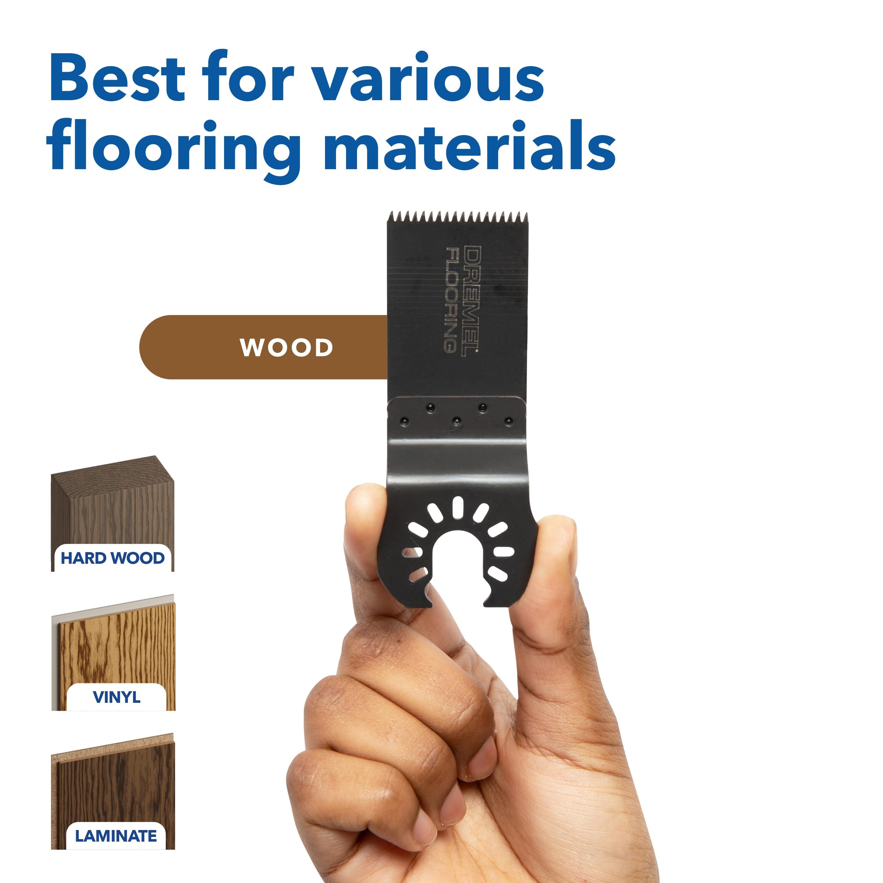 Hoja de herramienta oscilante Dremel Universal True Fit para madera/panel de yeso/bi-metal MM220W-1.